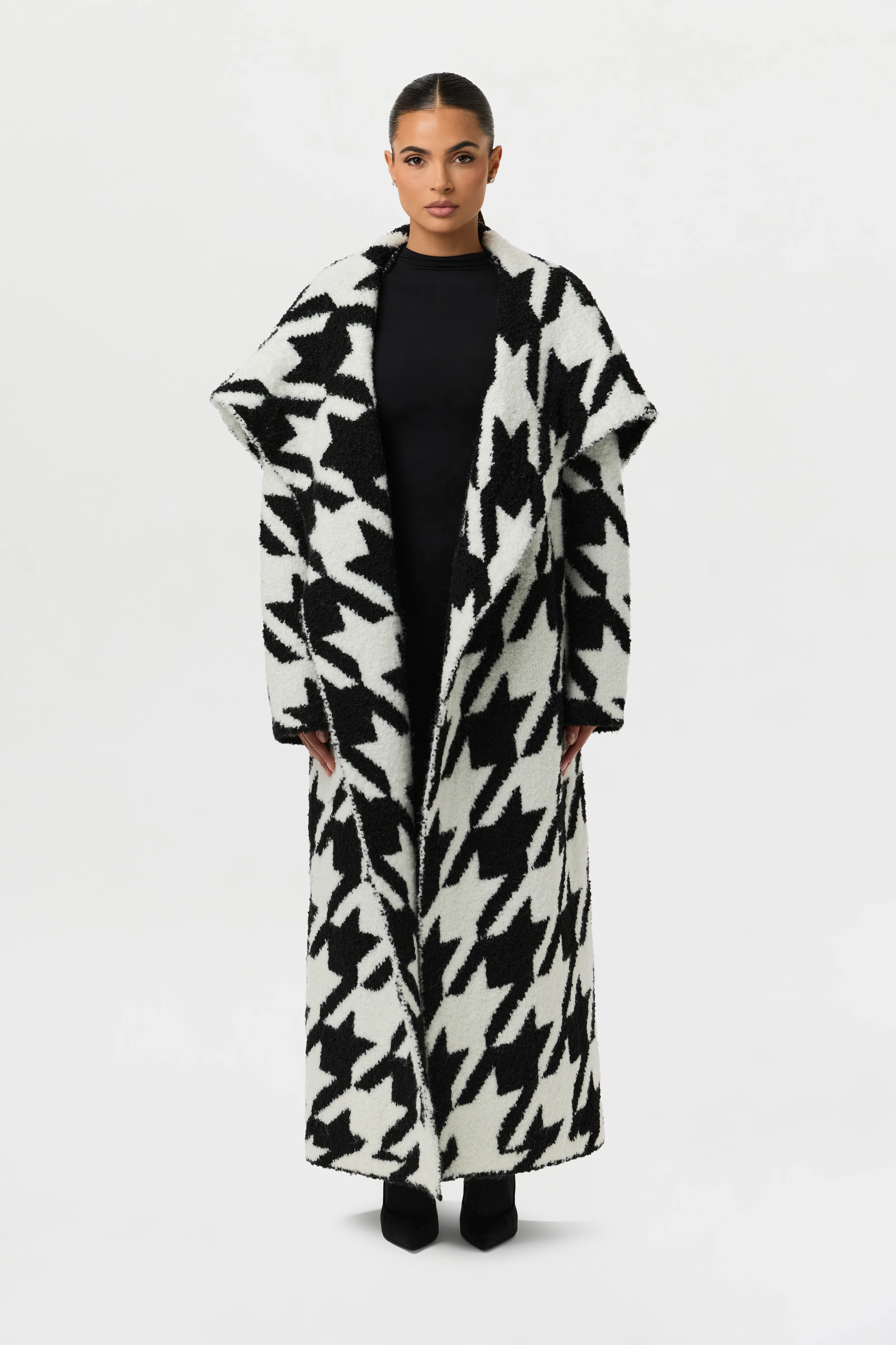 Boucle Houndstooth Coat - Image 5
