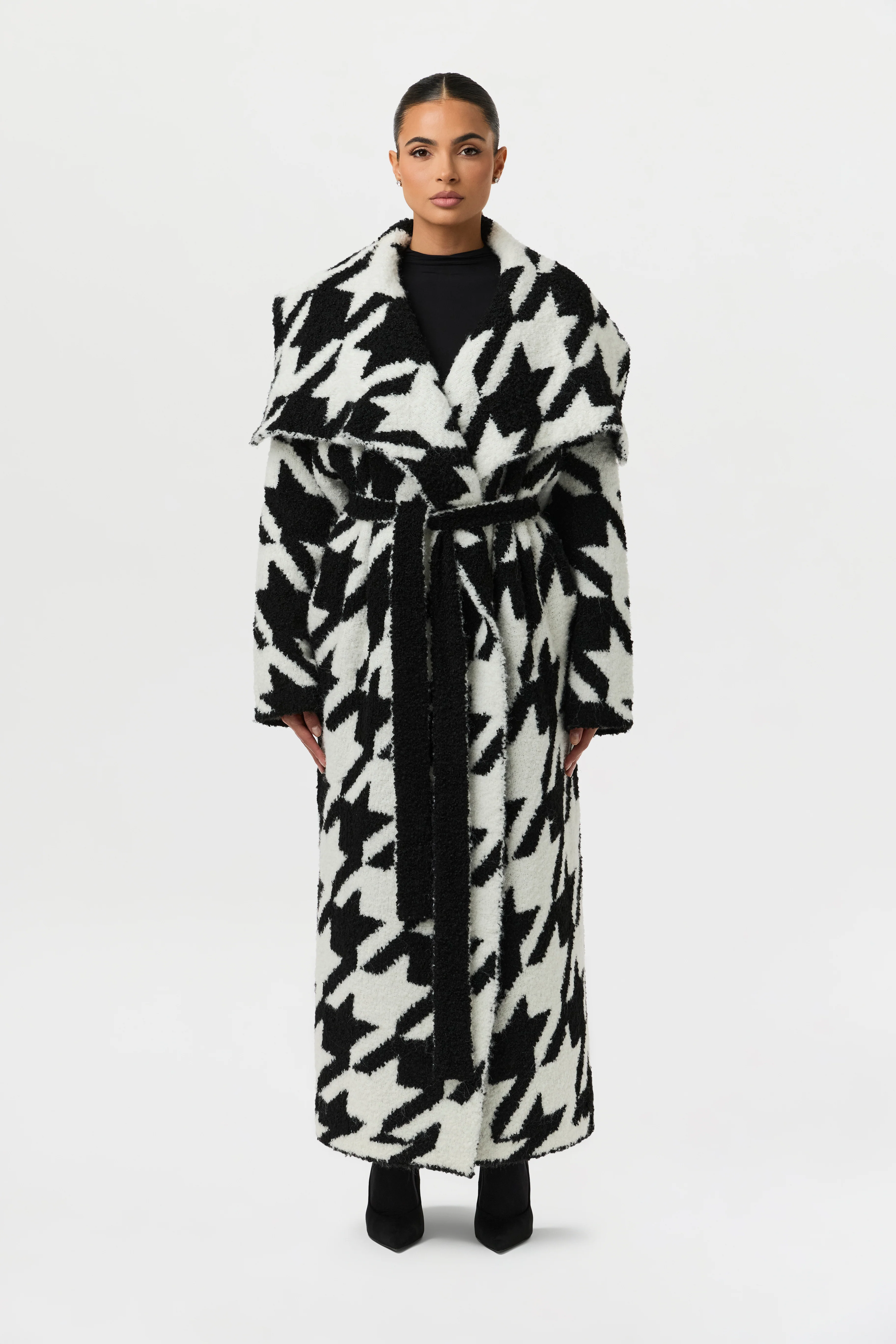 Boucle Houndstooth Coat - Image 6