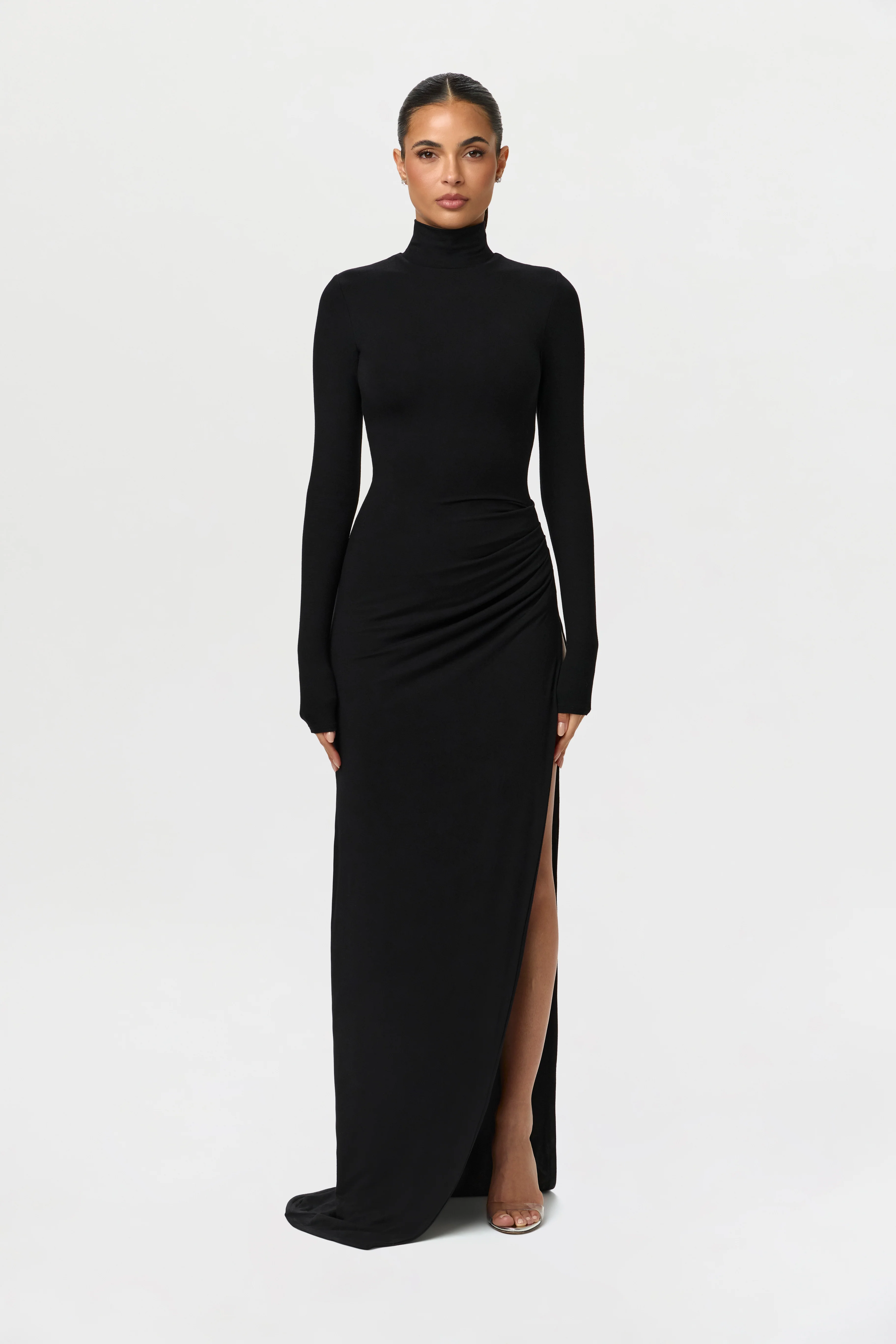 Butter Contour High Slit Maxi Dress - Image 5