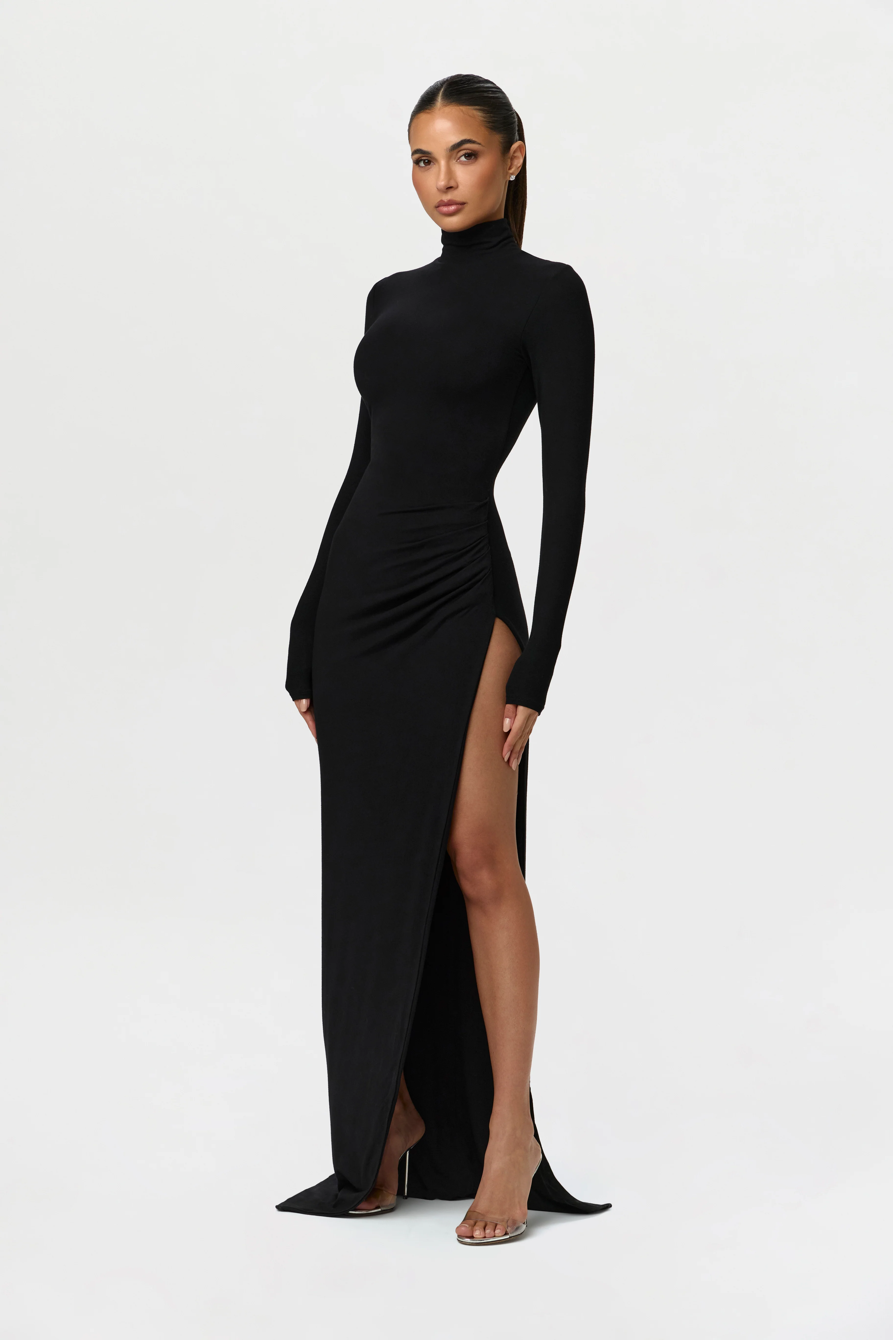 Butter Contour High Slit Maxi Dress - Image 6