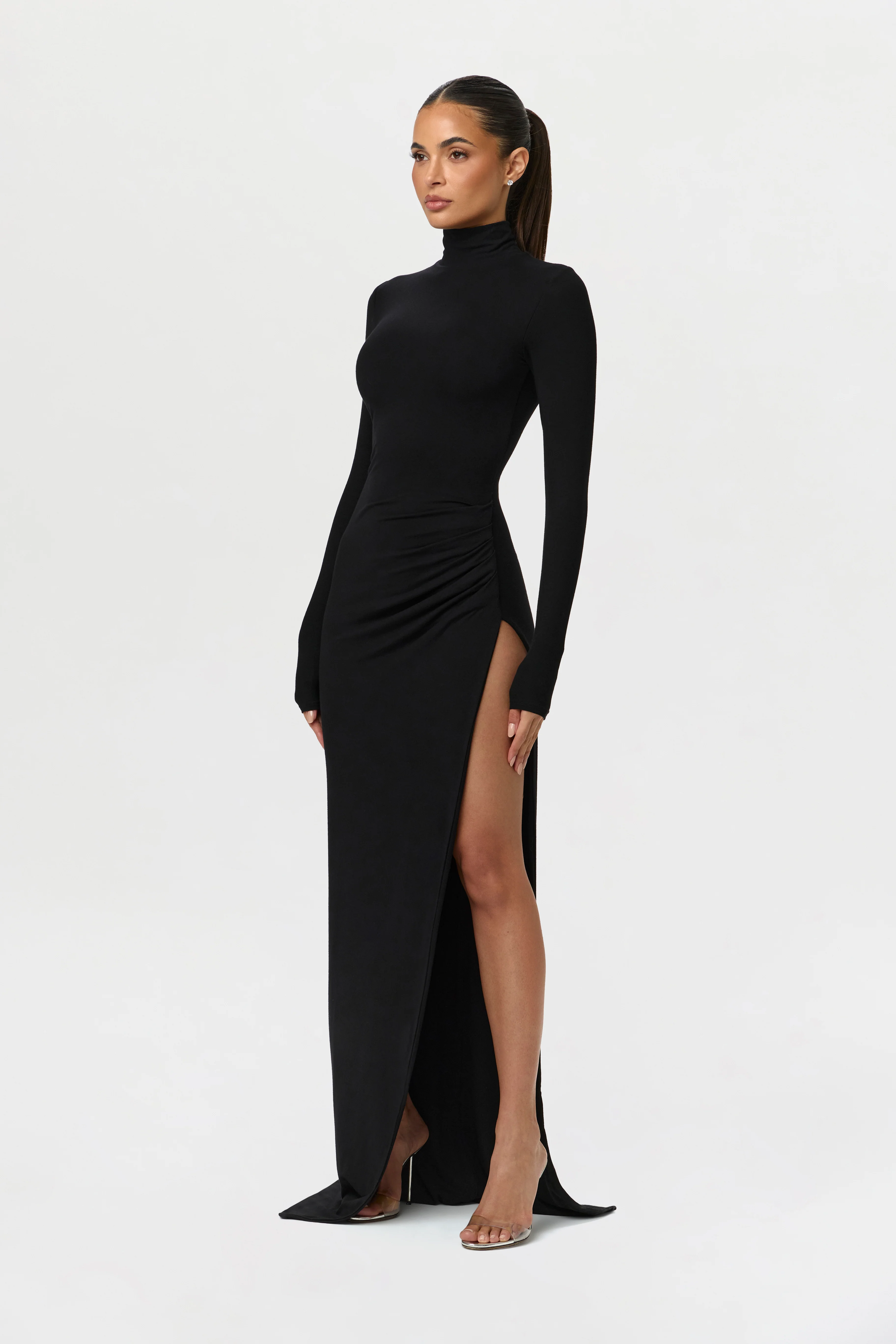 Butter Contour High Slit Maxi Dress - Image 7