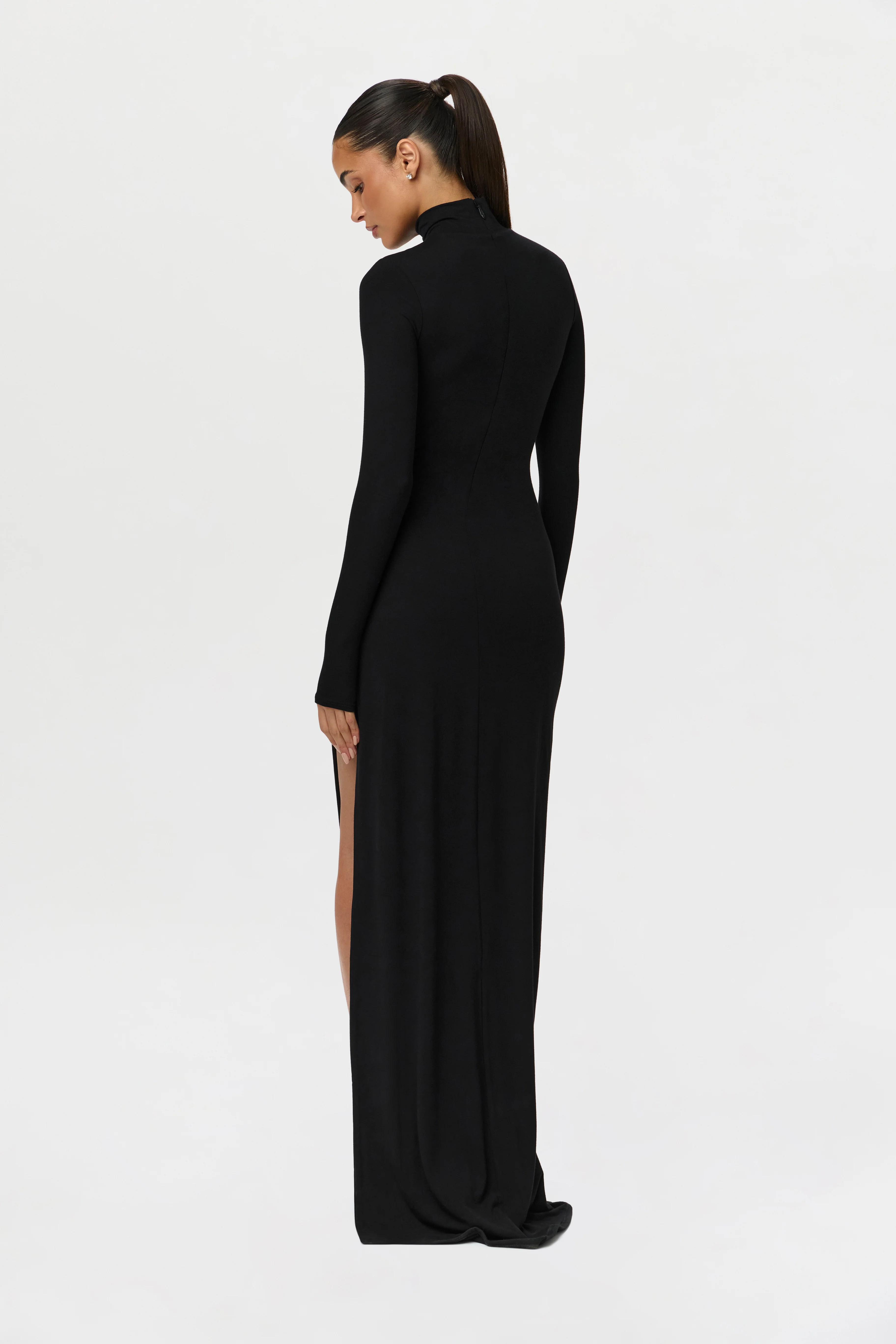 Butter Contour High Slit Maxi Dress - Image 8