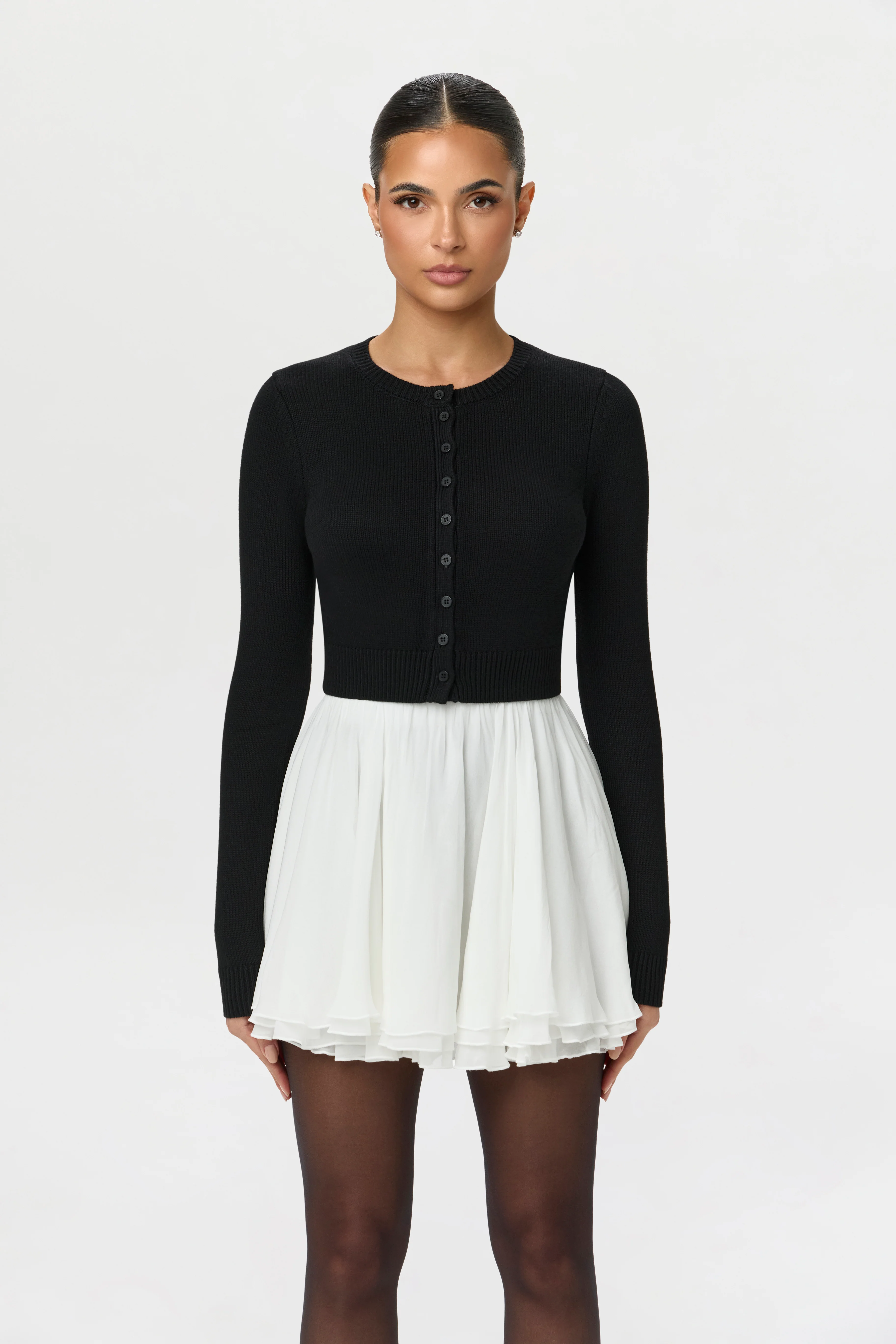 Chiffon Flare Mini Skirt - Image 2