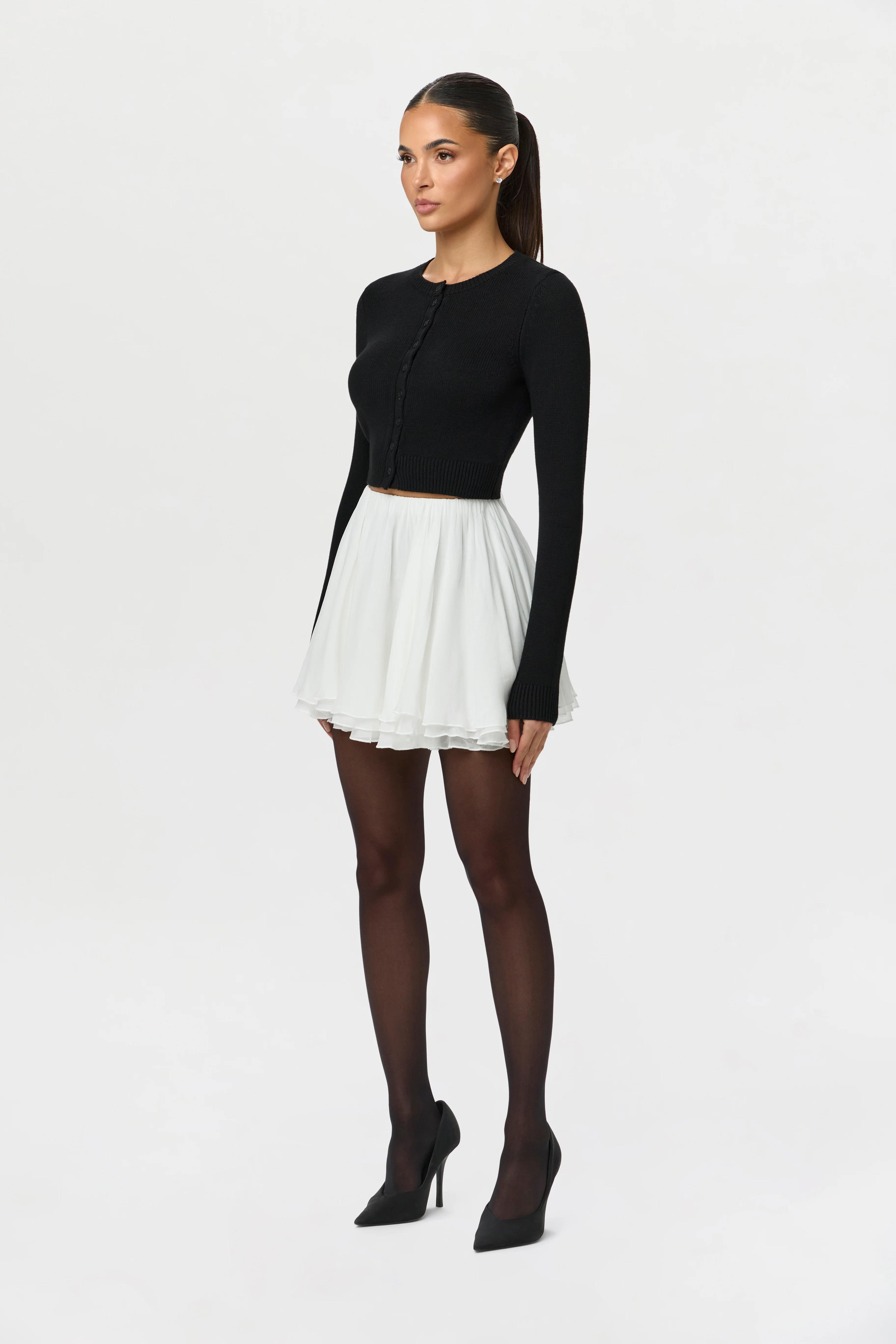 Chiffon Flare Mini Skirt - Image 5