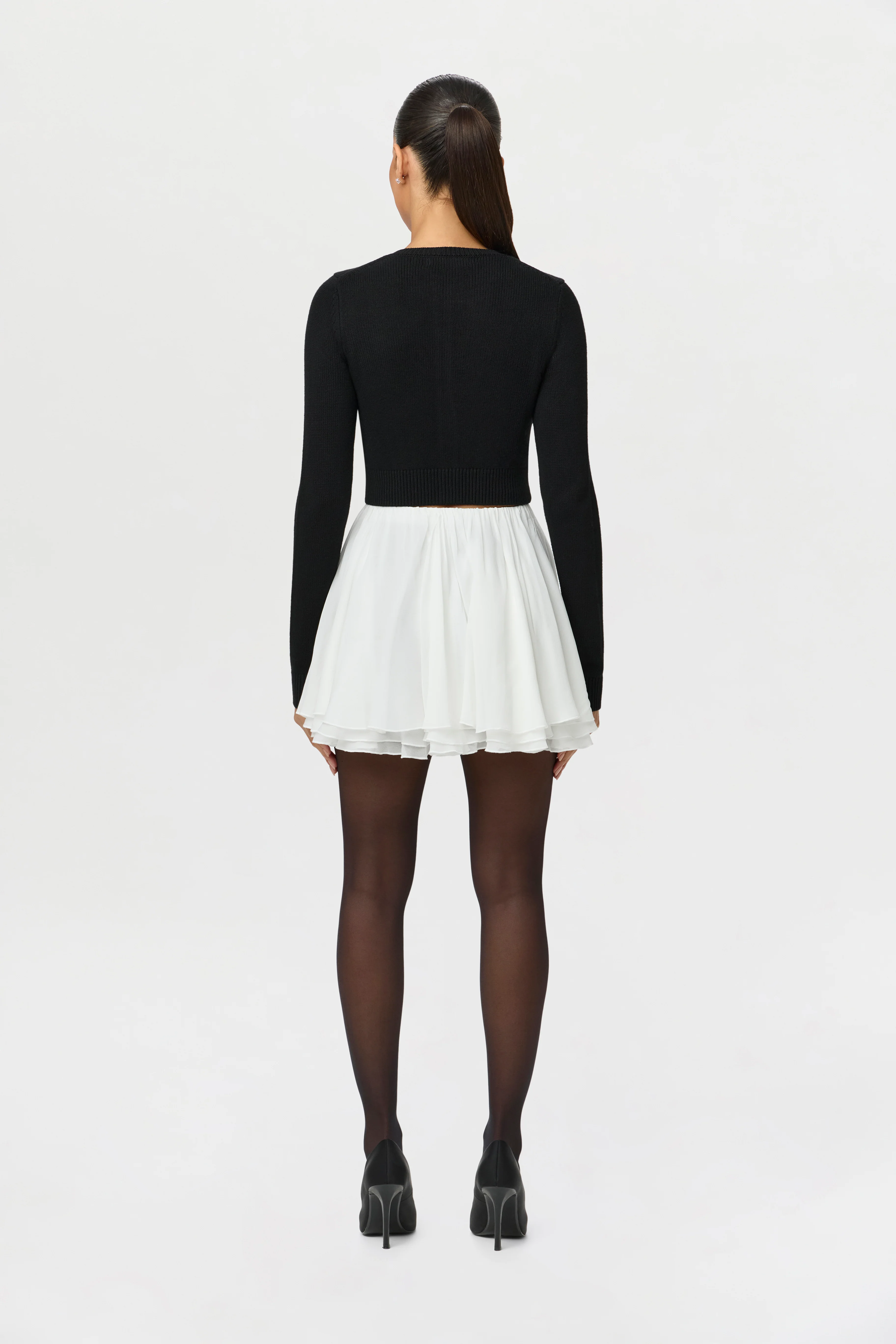 Chiffon Flare Mini Skirt - Image 6