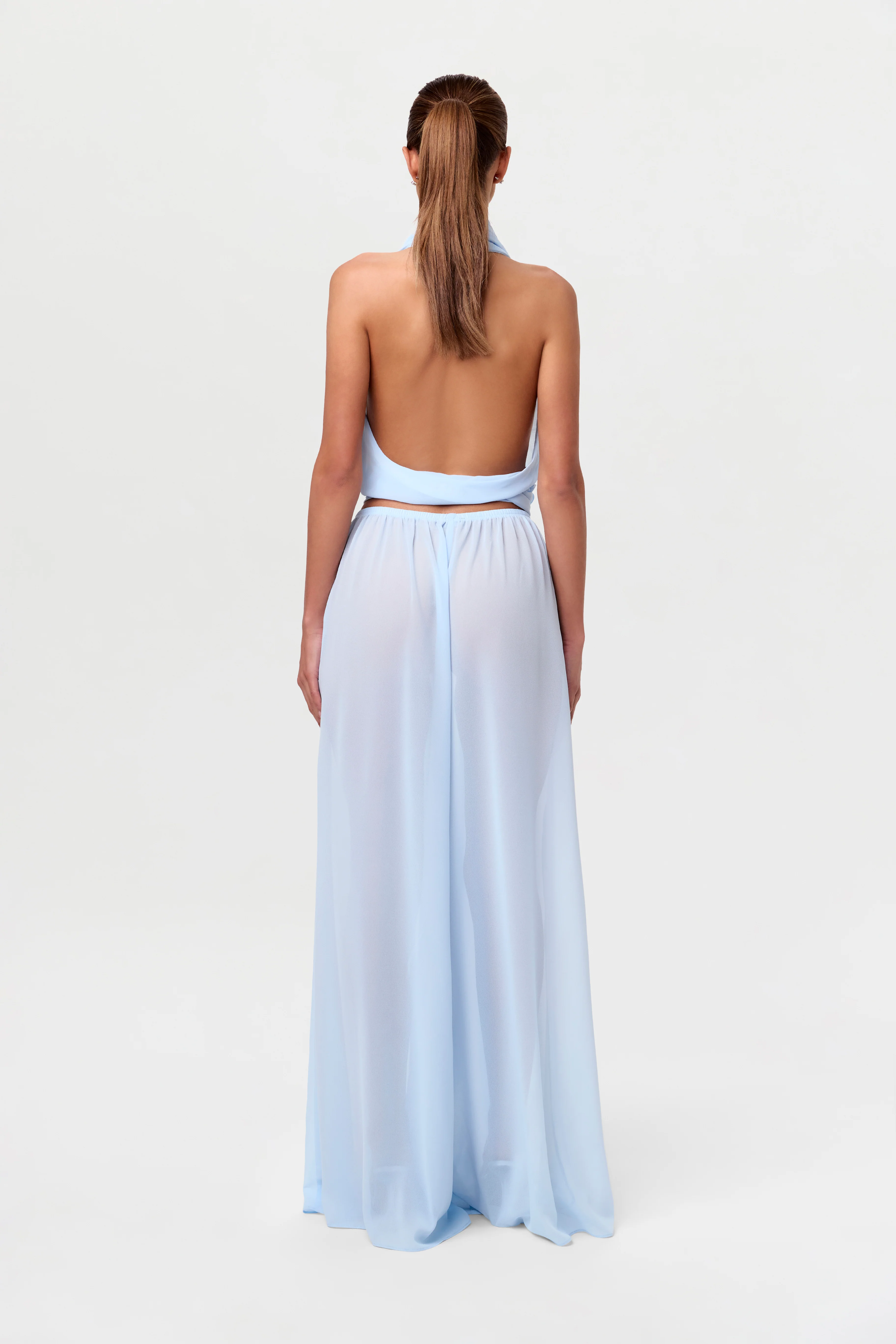 Chiffon Wrap Halter Top - Image 12