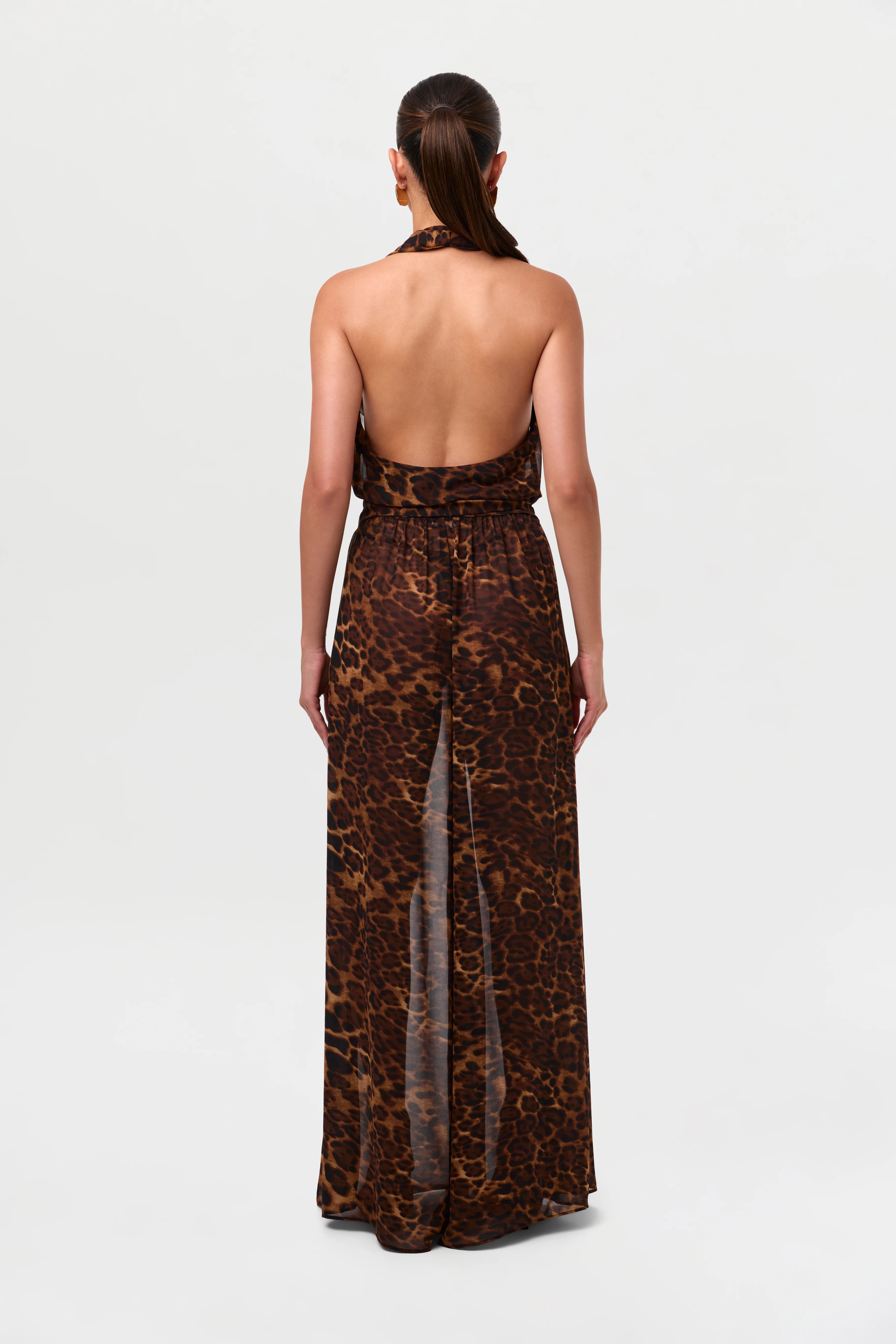 Chiffon Wrap Halter Top - Image 6