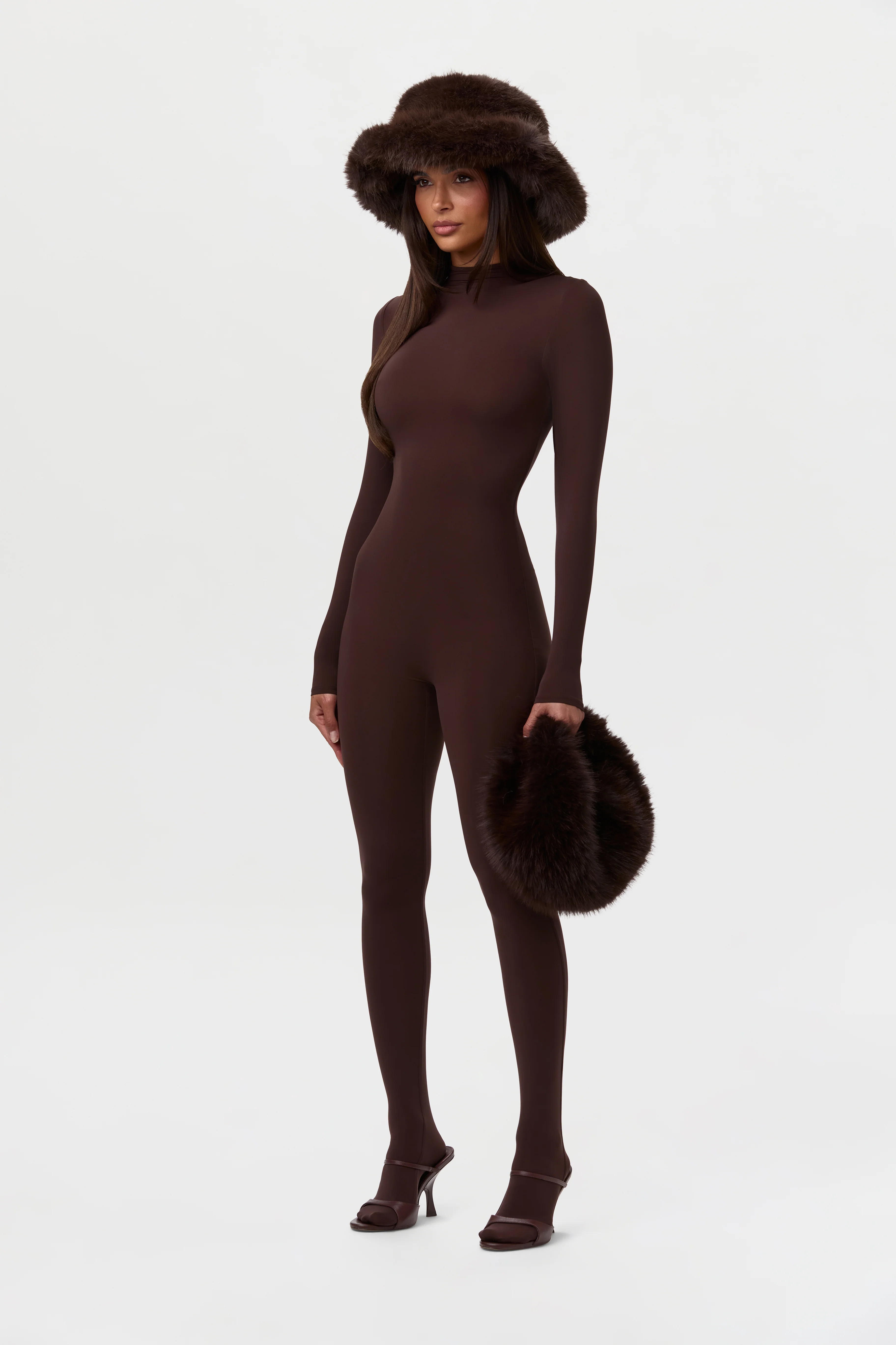 Faux Fur Oversized Bucket Hat - Image 39