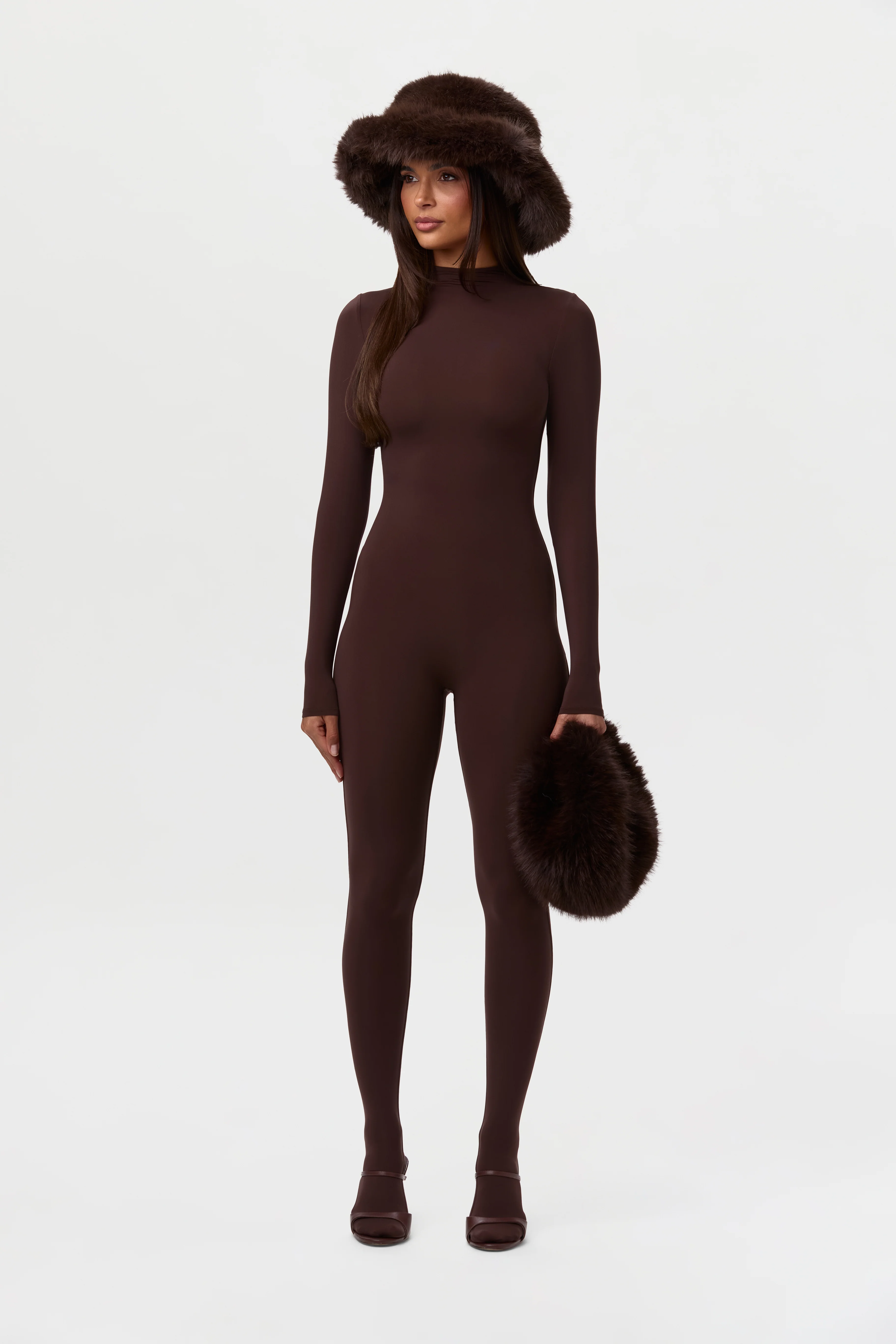 Faux Fur Oversized Bucket Hat - Image 42
