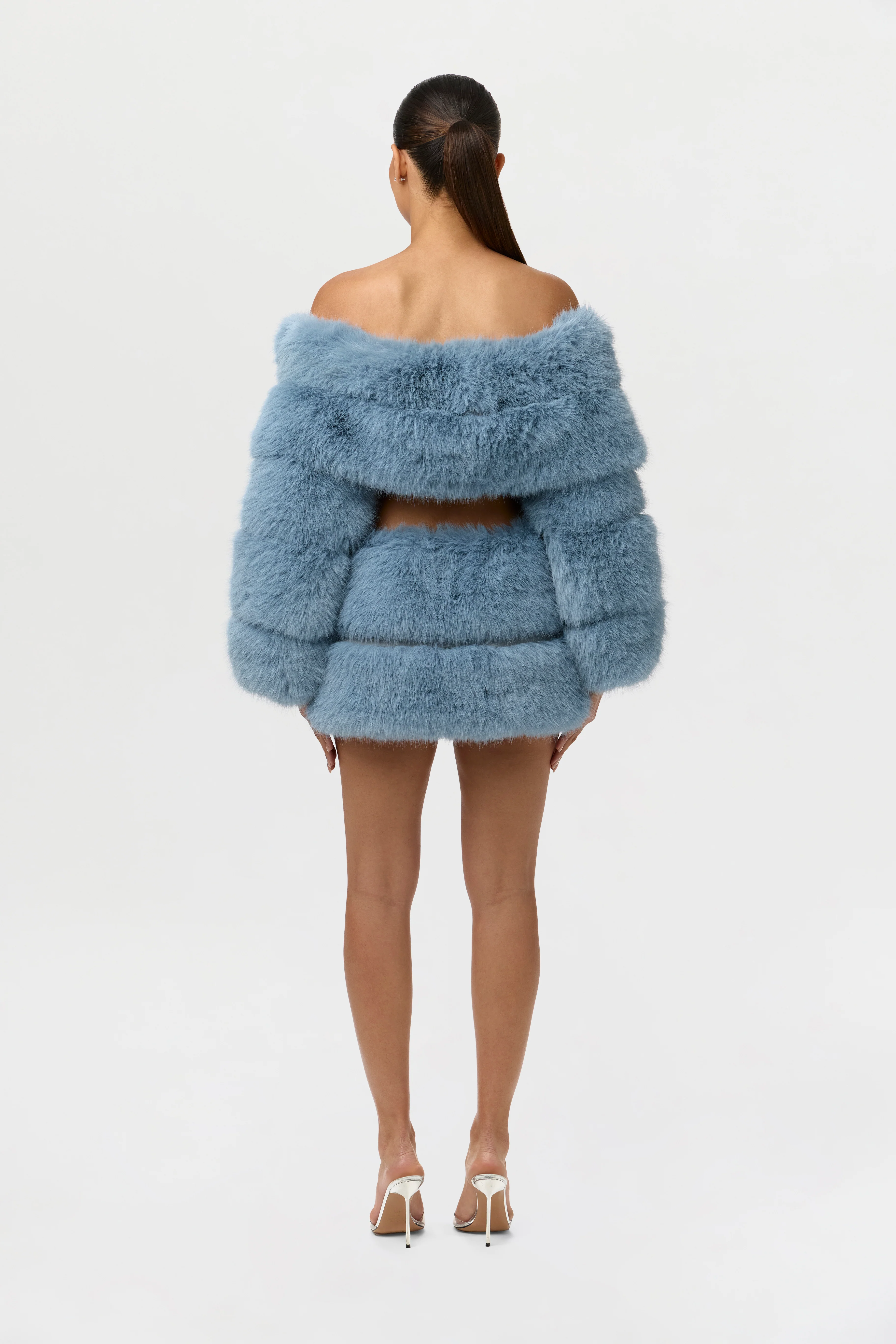 Faux Fur Pelted Mini Skirt - Image 4