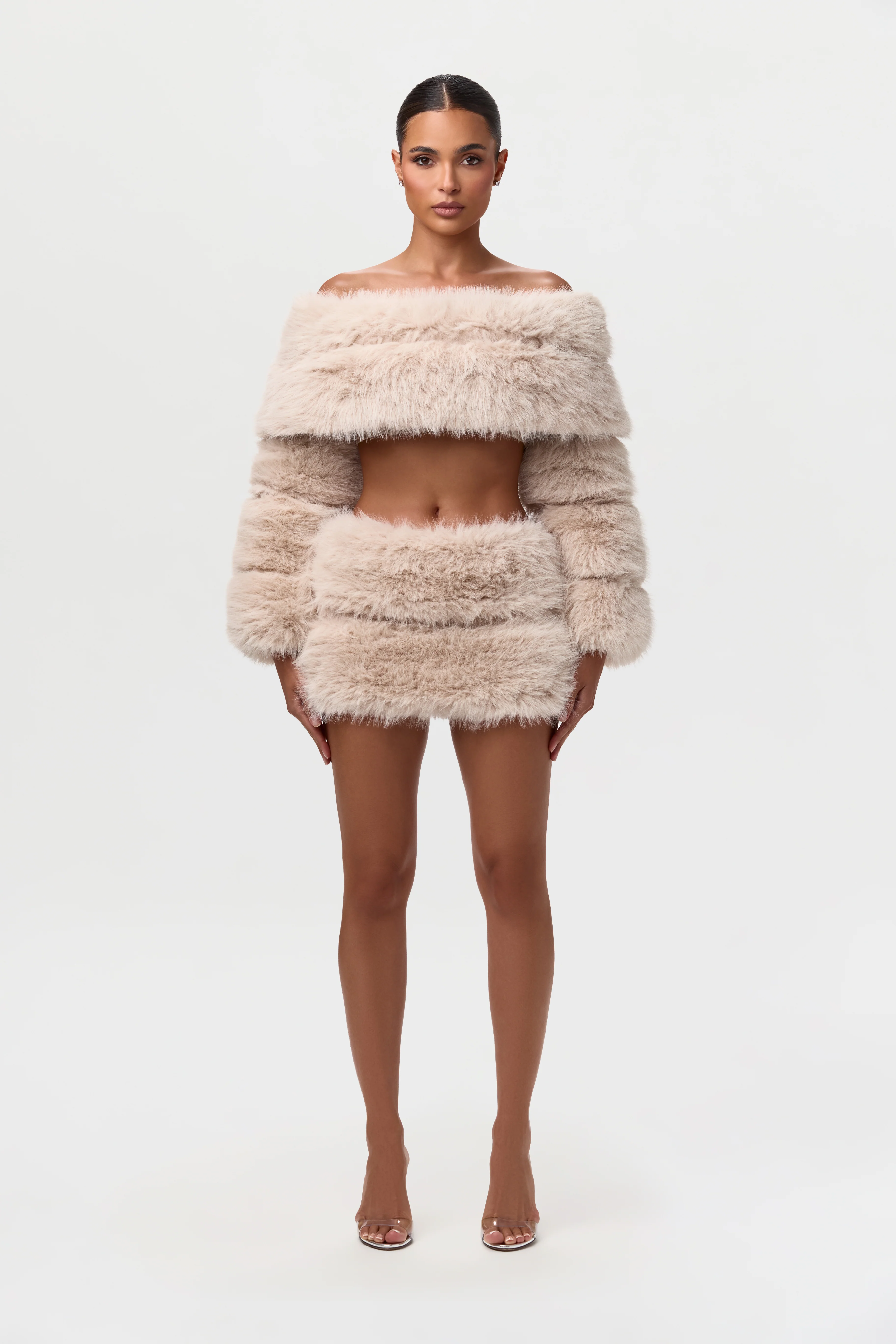 Faux Fur Pelted Mini Skirt - Image 6