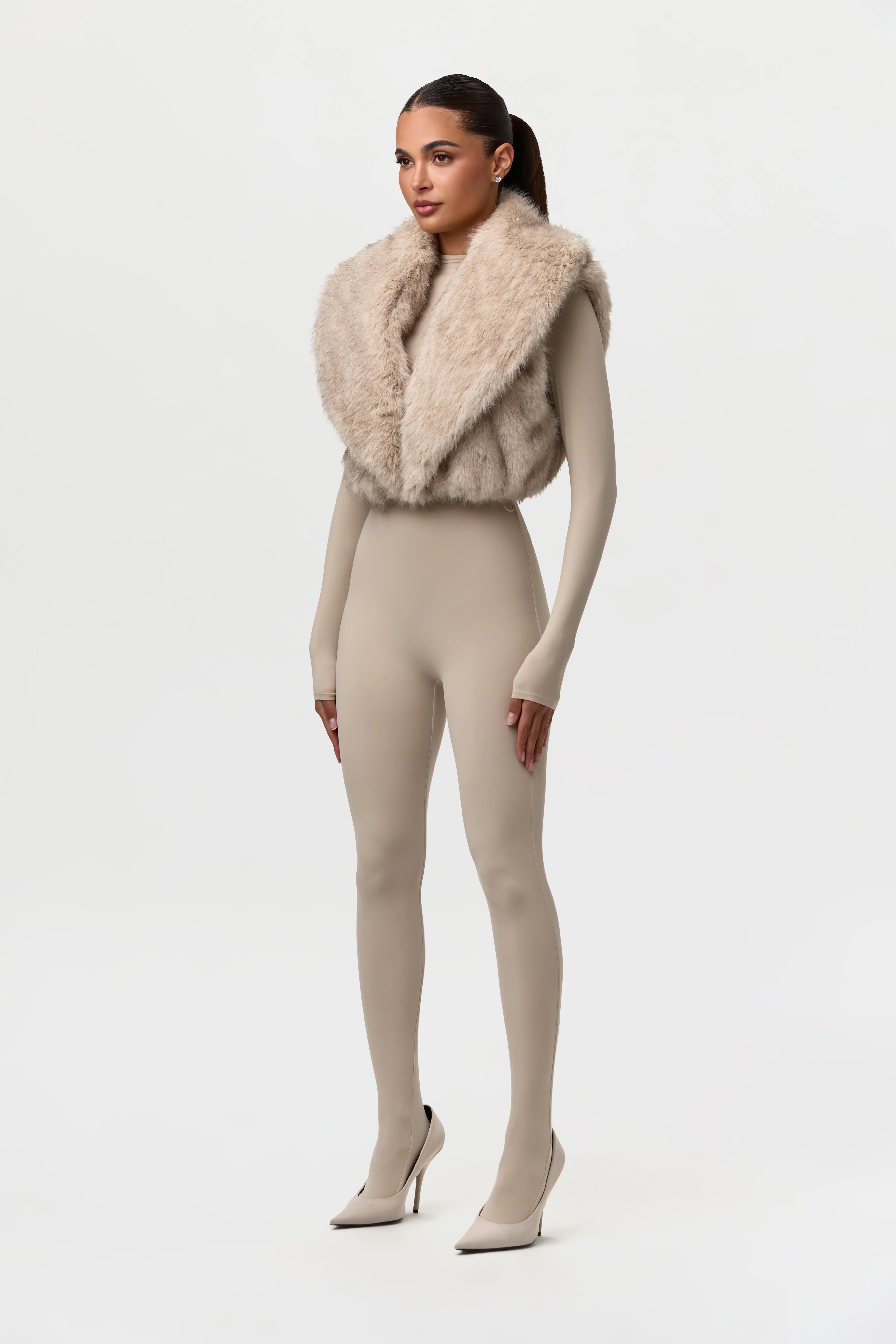Faux Fur Plush Vest - Image 4