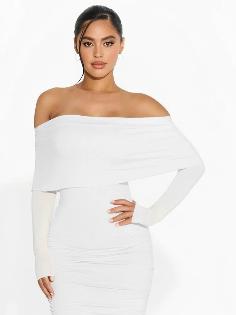 Smooth Off-The-Shoulder Top - Image 19