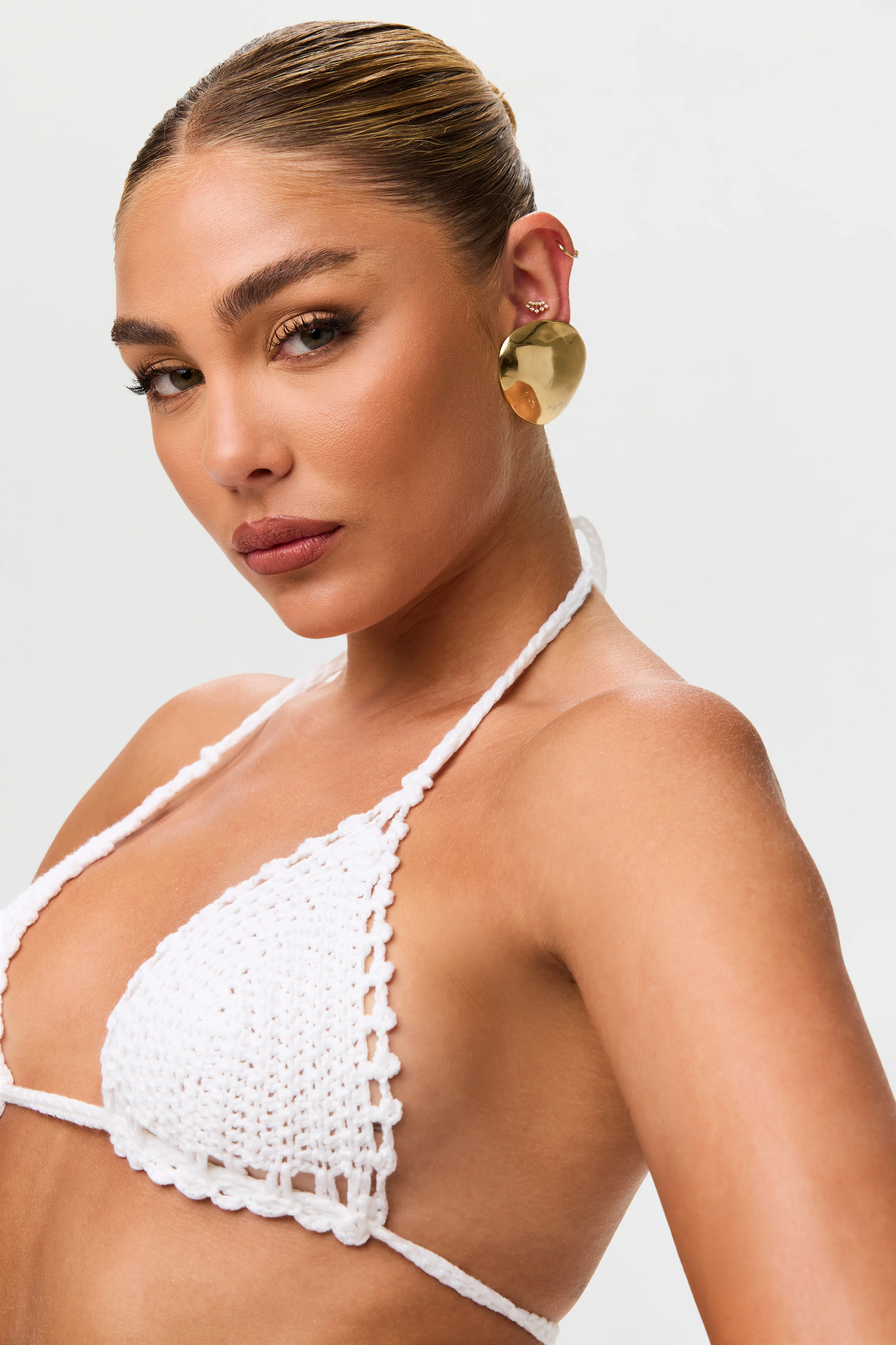 Crochet Triangle Halter Tie Bikini - Image 10