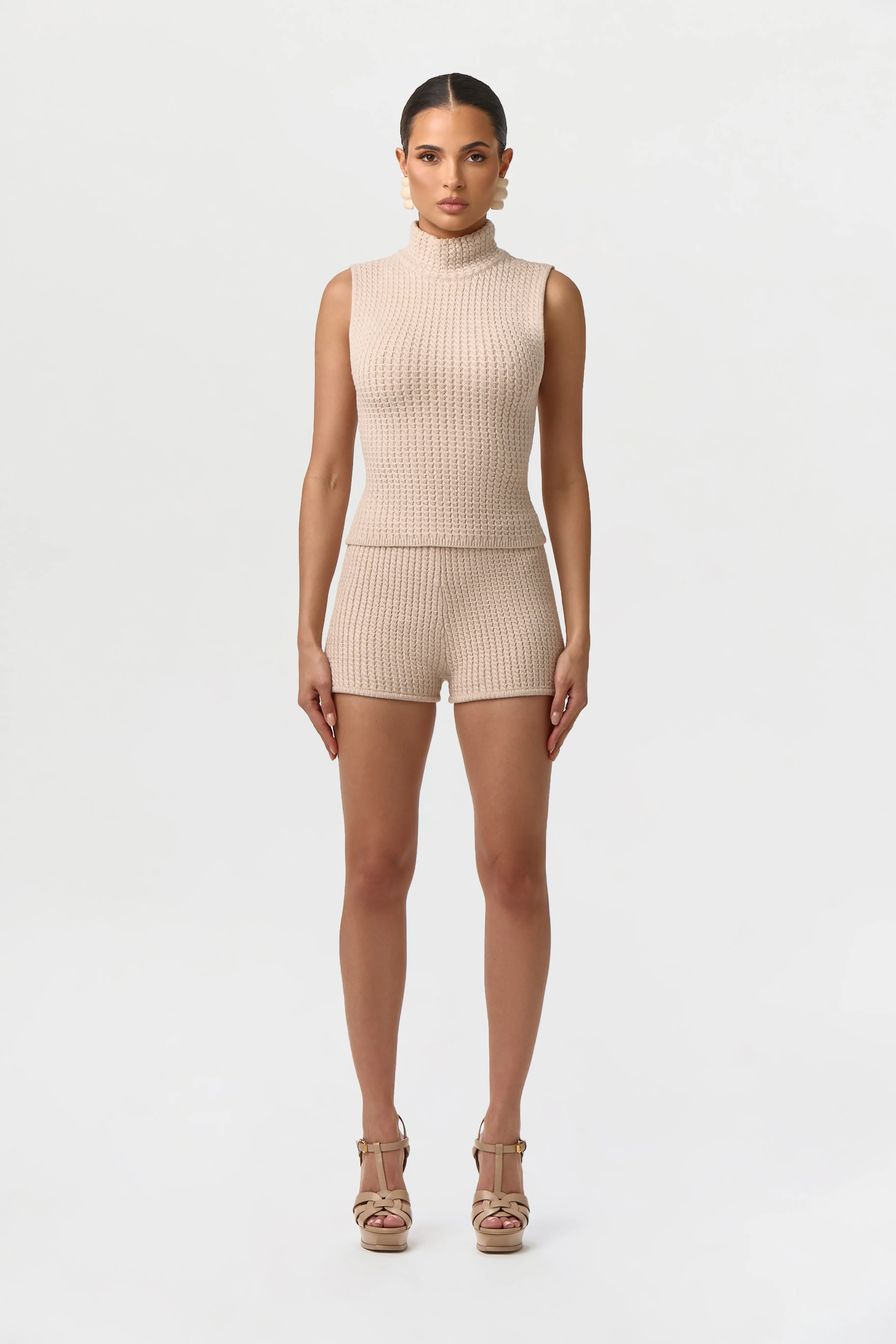 Cable Knit Hot Pants