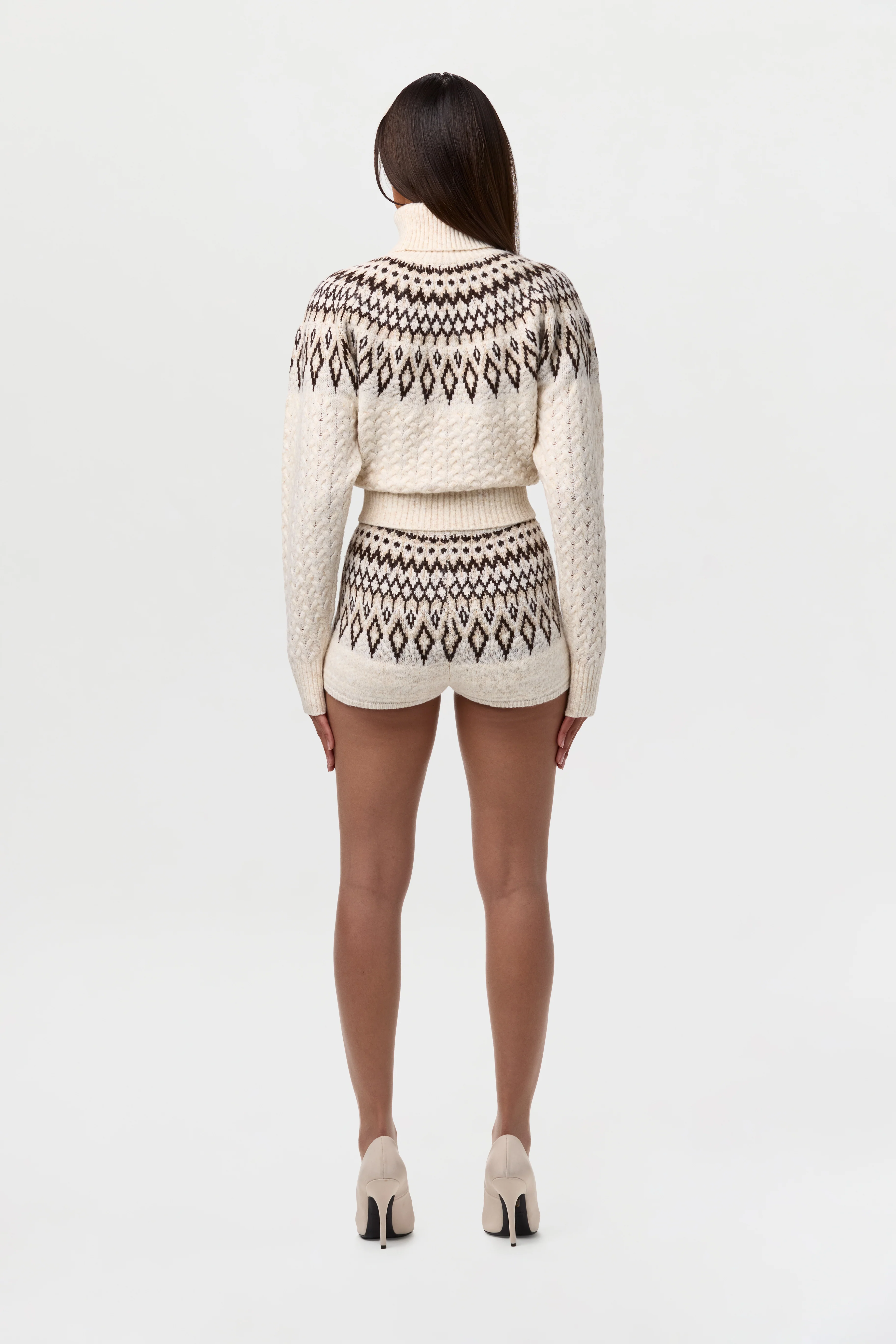 Knit Fair Isle Hot Pants - Image 8