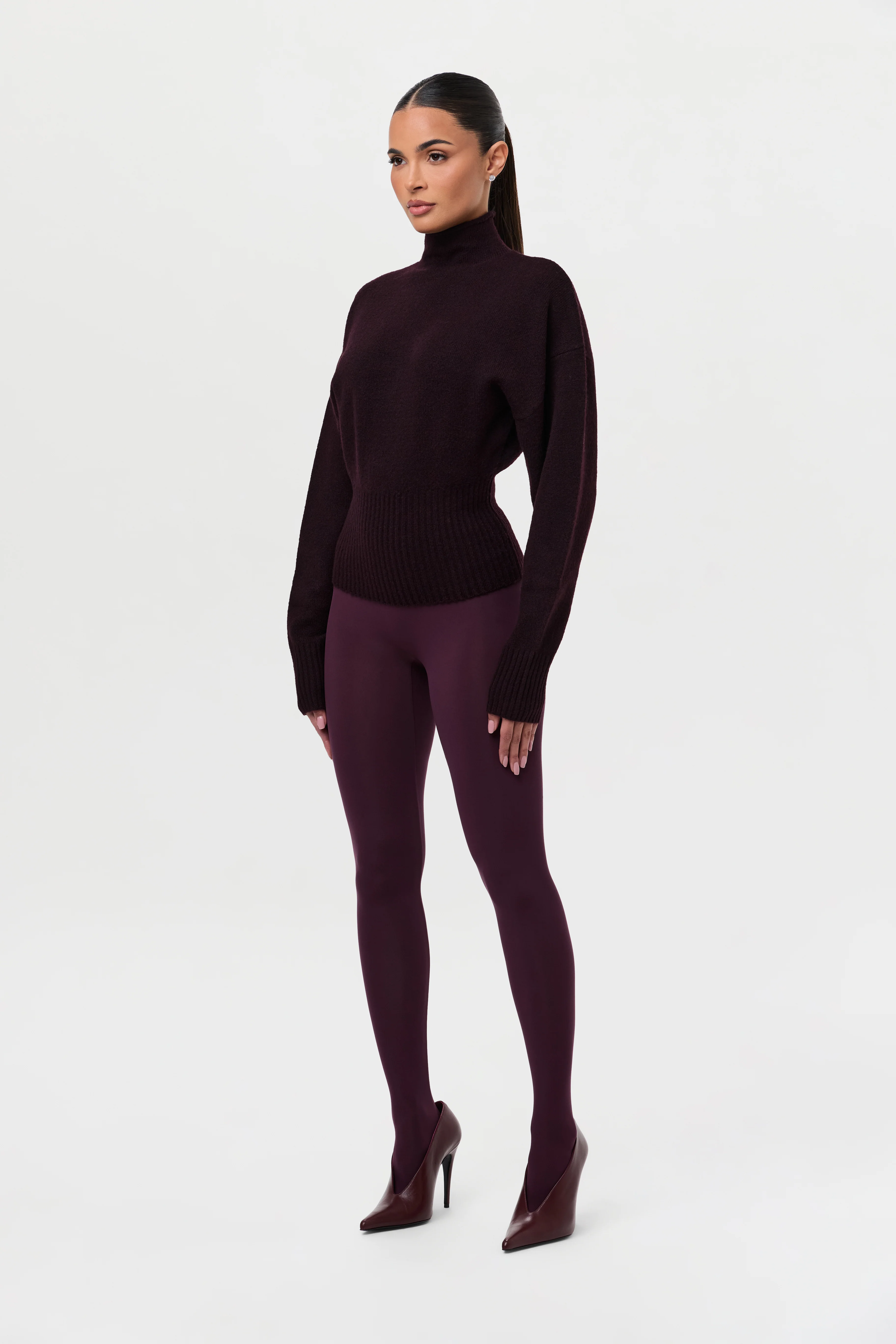 Ribbed-Knit Sculpt Sweater Top - Image 2