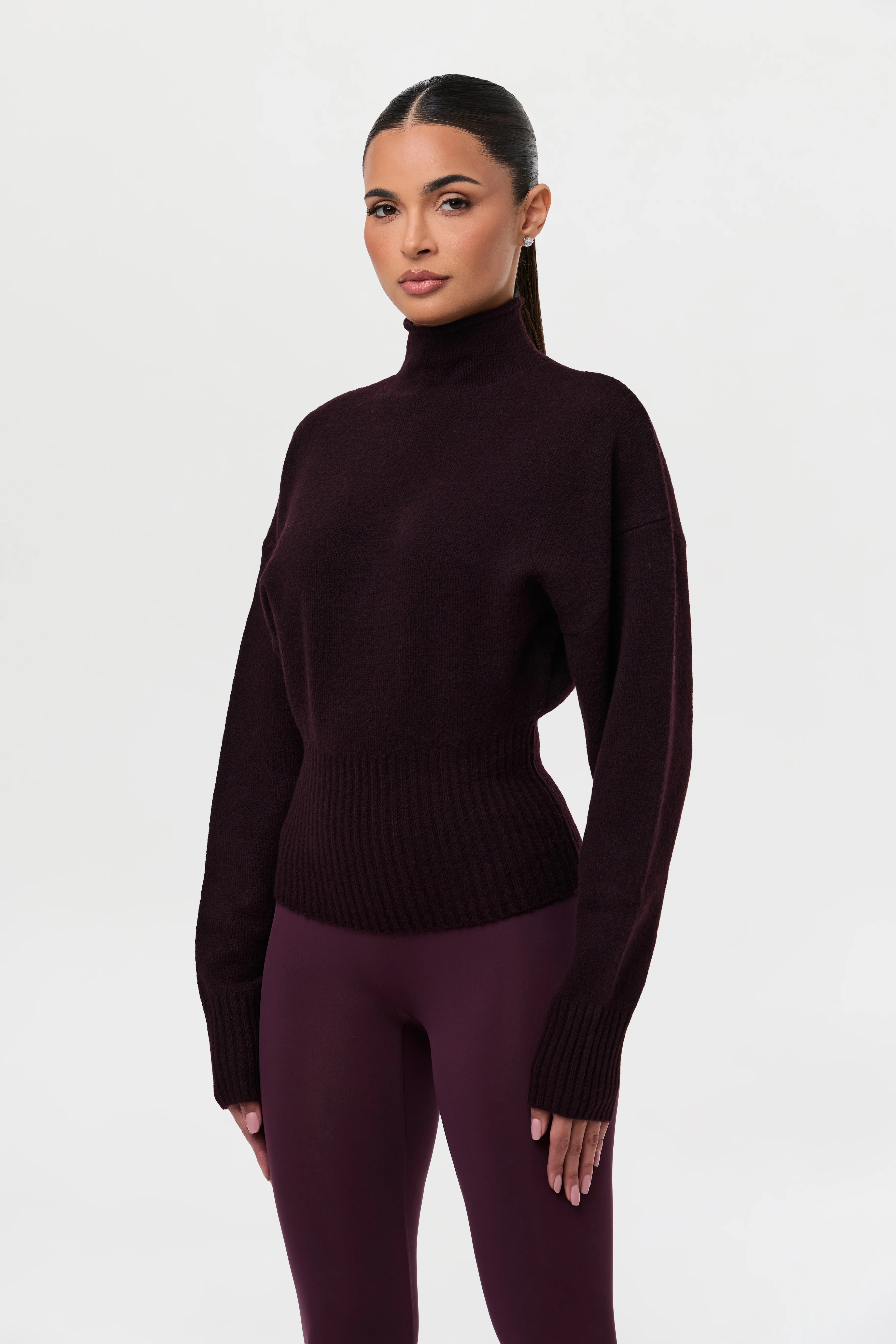 Ribbed-Knit Sculpt Sweater Top - Image 3