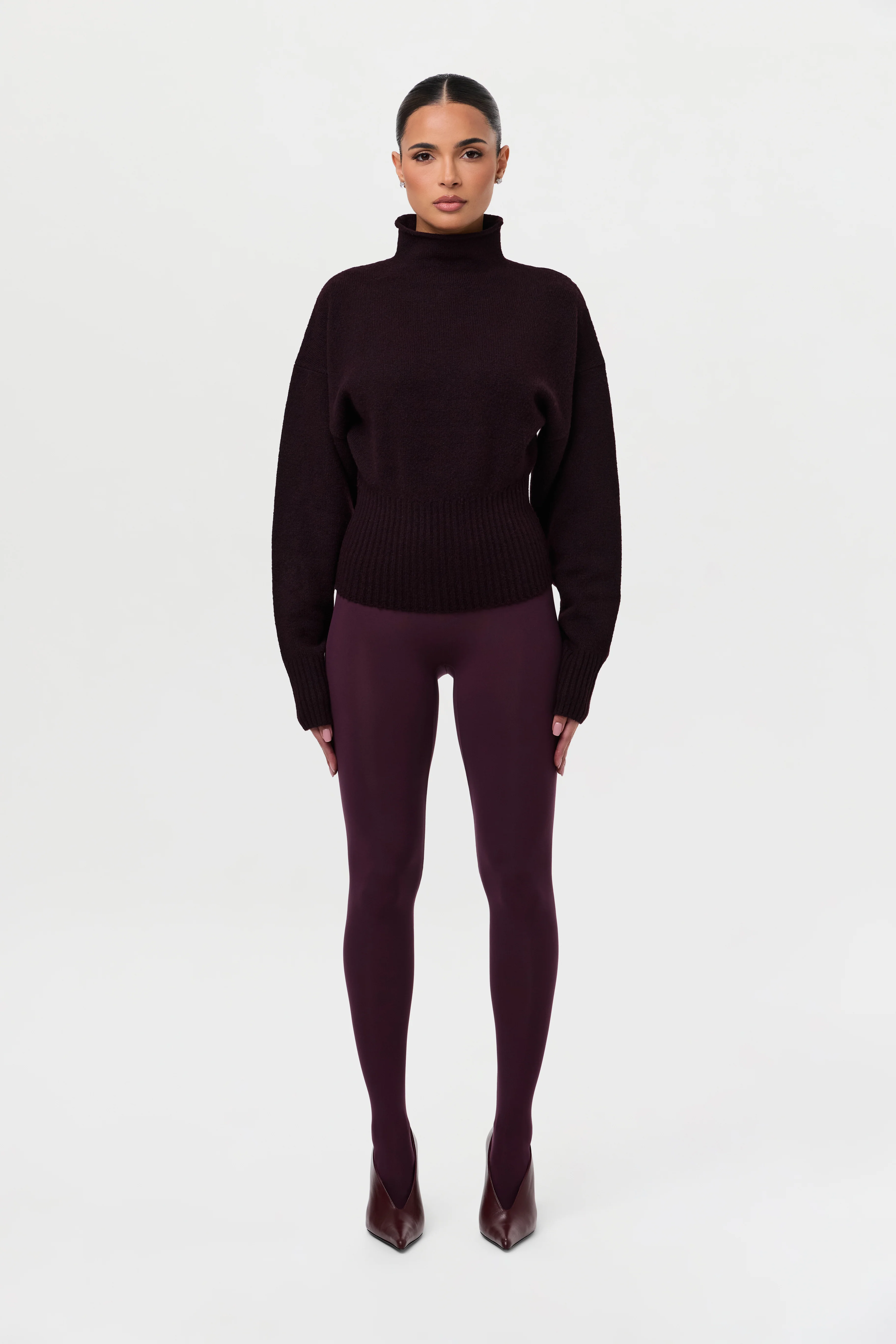 Ribbed-Knit Sculpt Sweater Top - Image 6