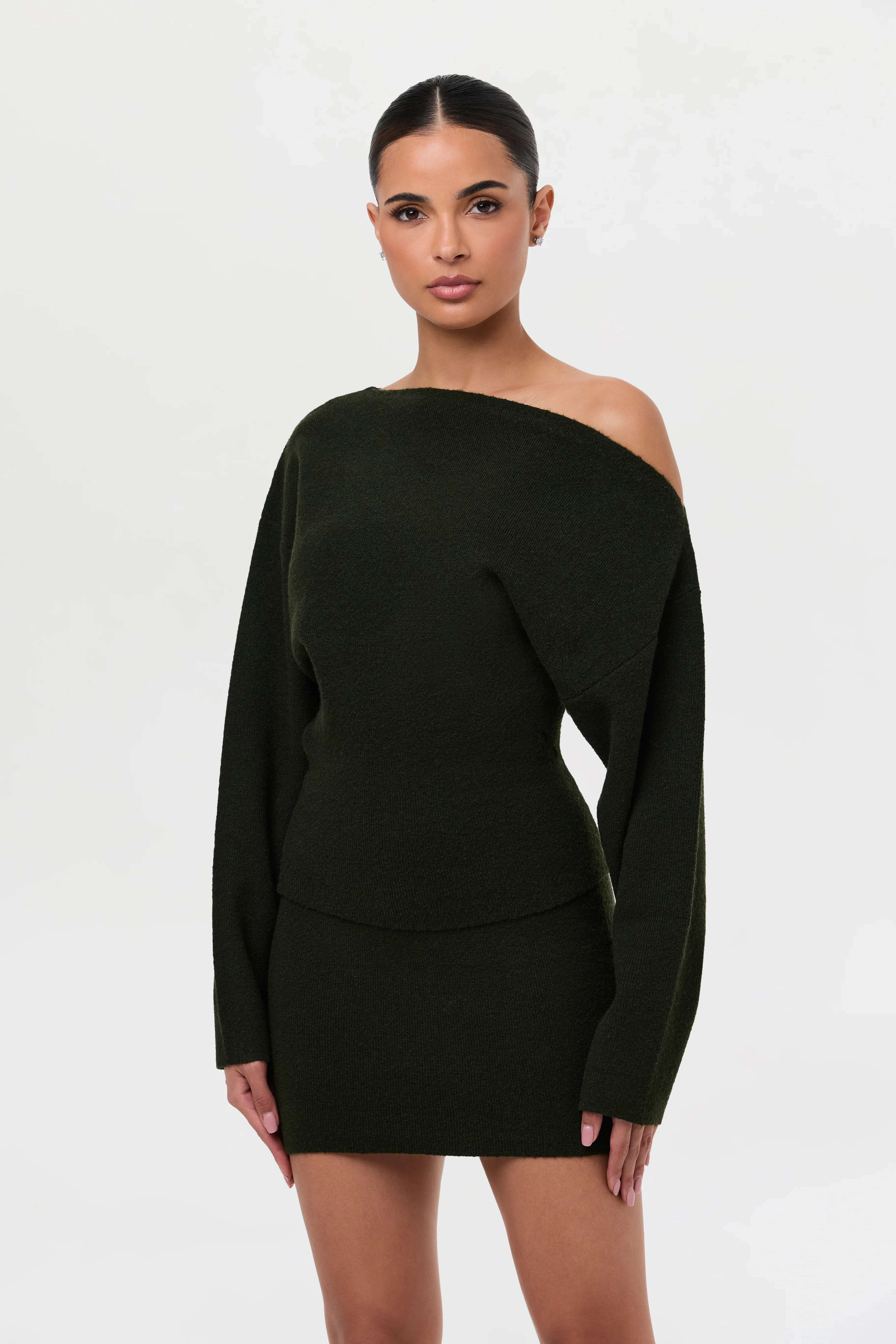 Knit Sweater Mini Skirt - Image 5
