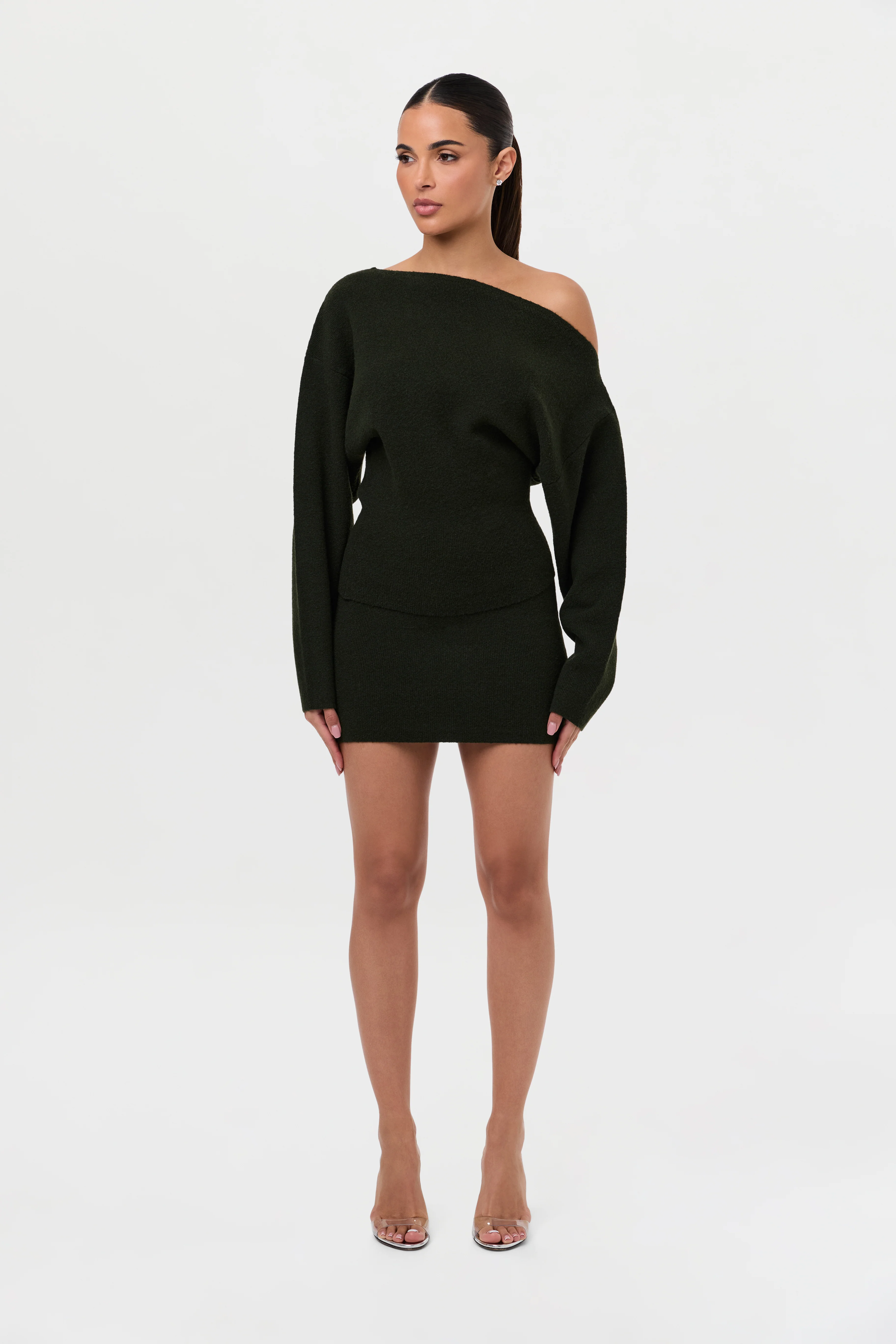 Knit Sweater Mini Skirt - Image 6