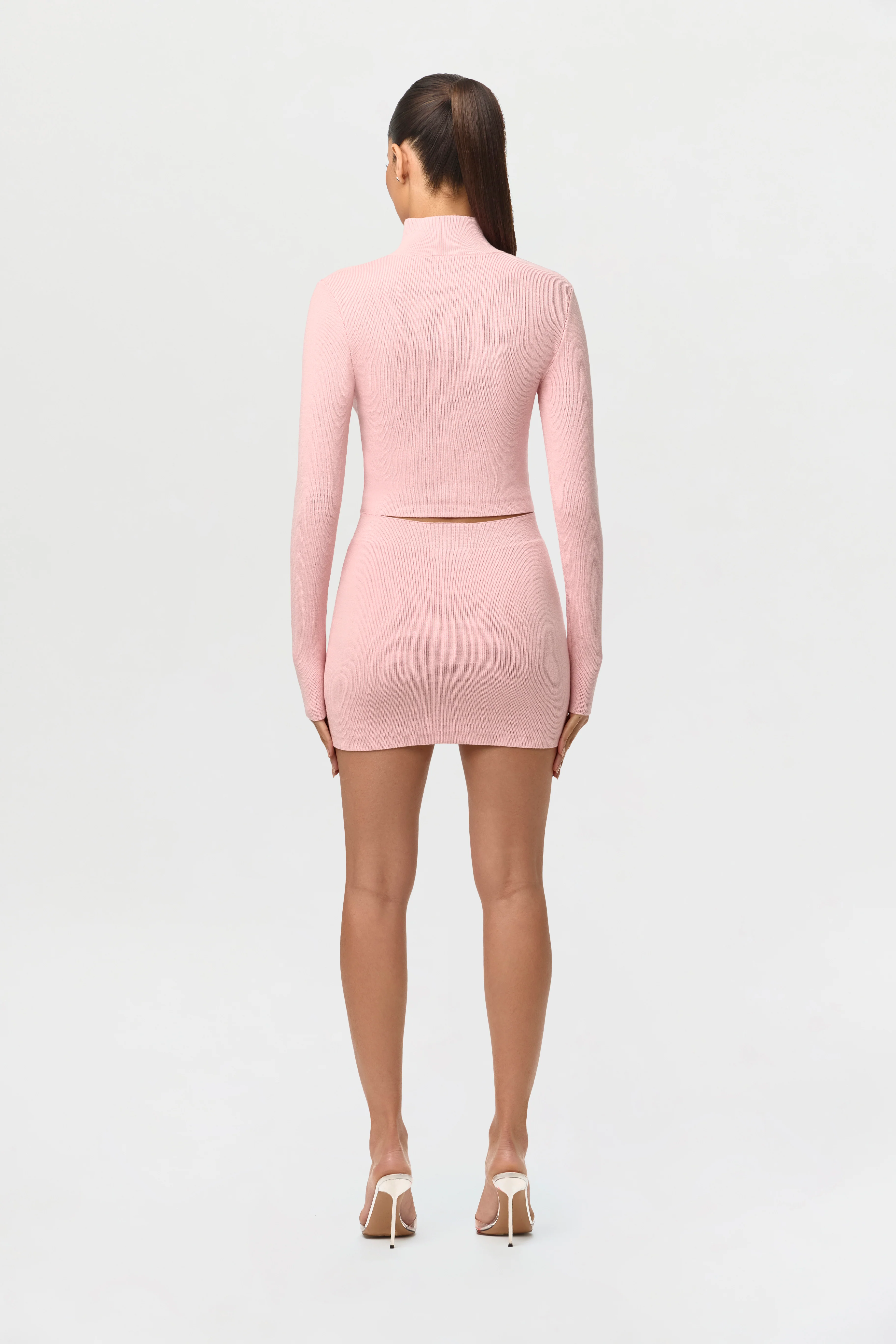 Knit High Waist Mini Skirt - Image 6