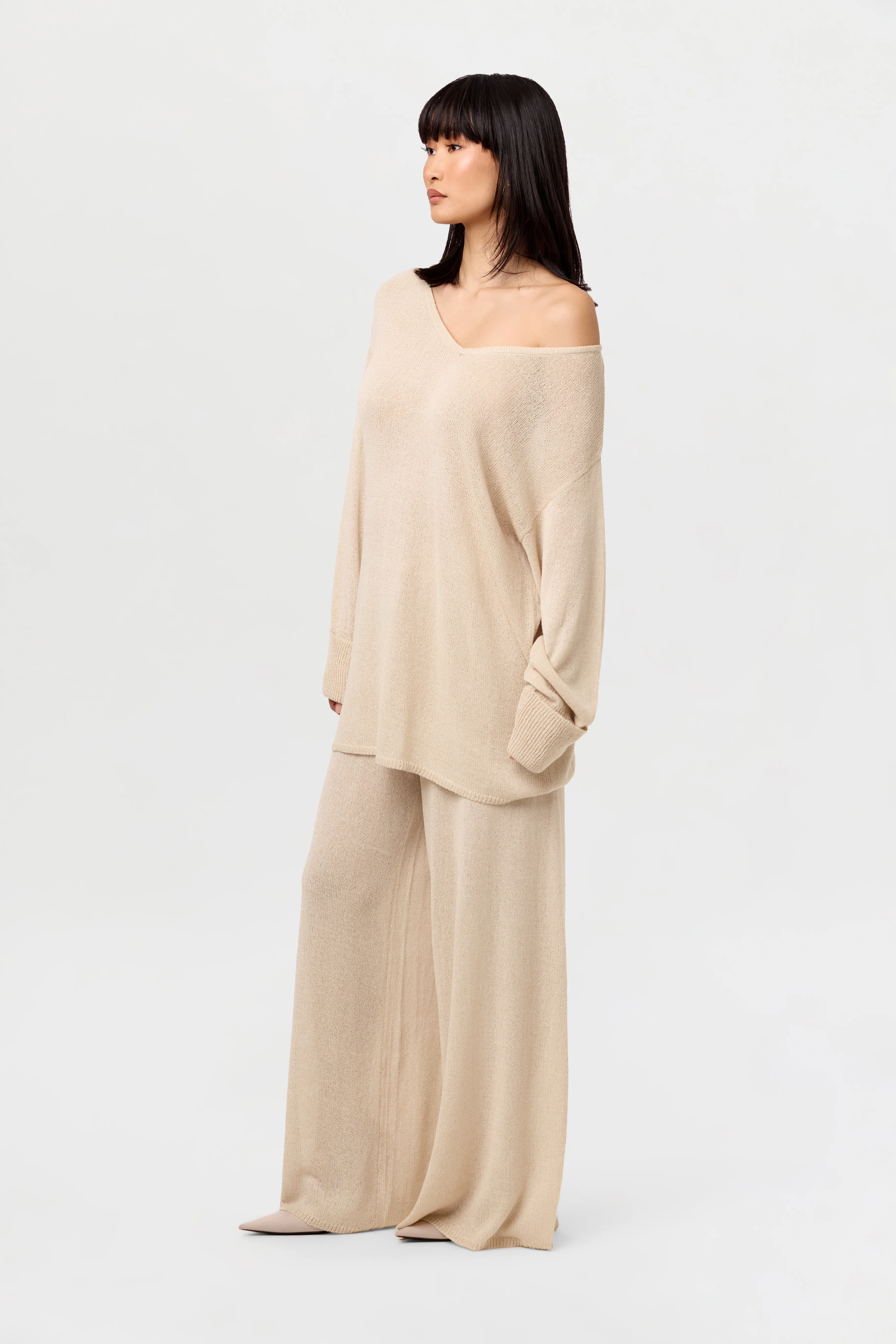 Knit Wide Leg Pants - Image 4