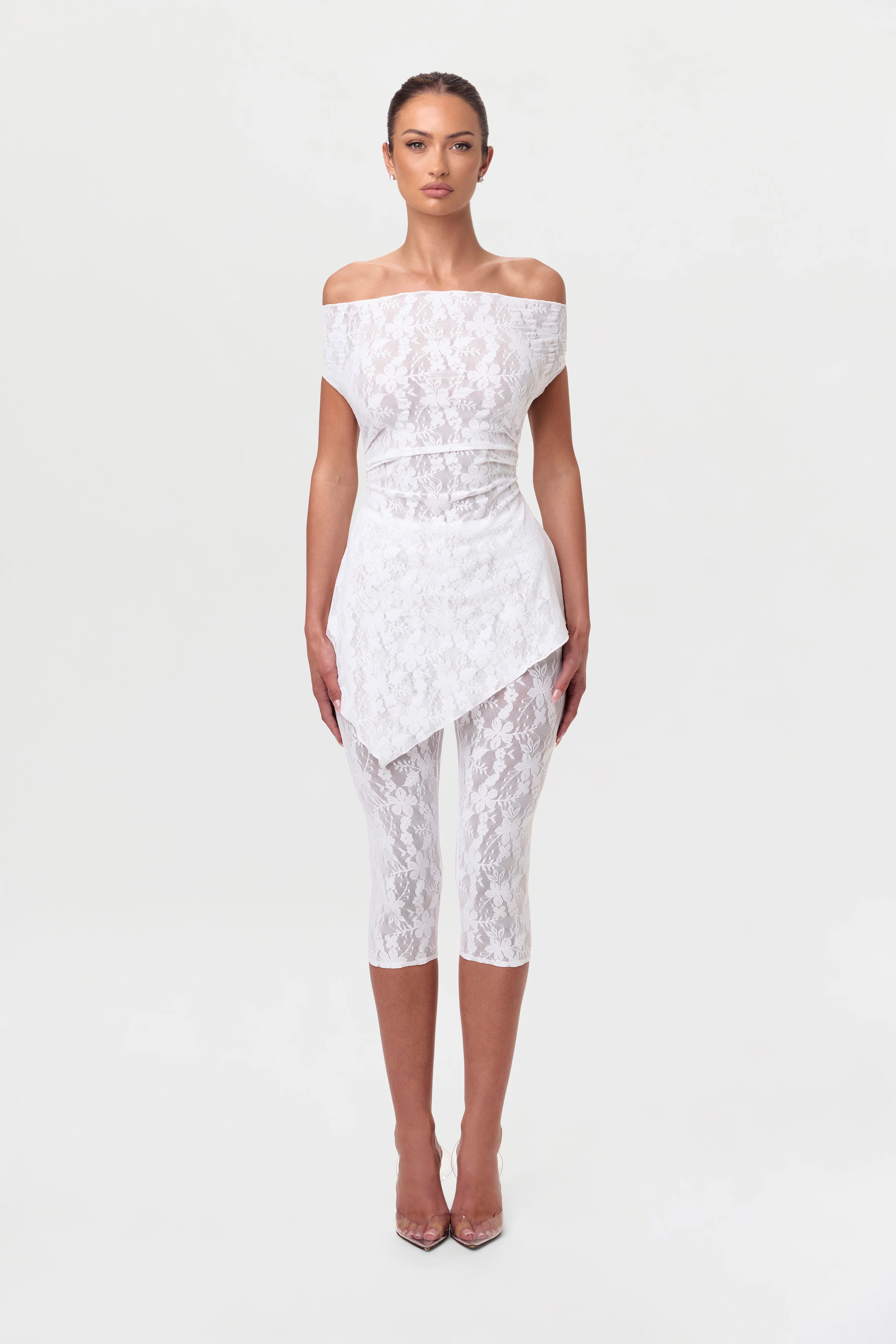Stretch Lace Off-Shoulder Top - Image 8