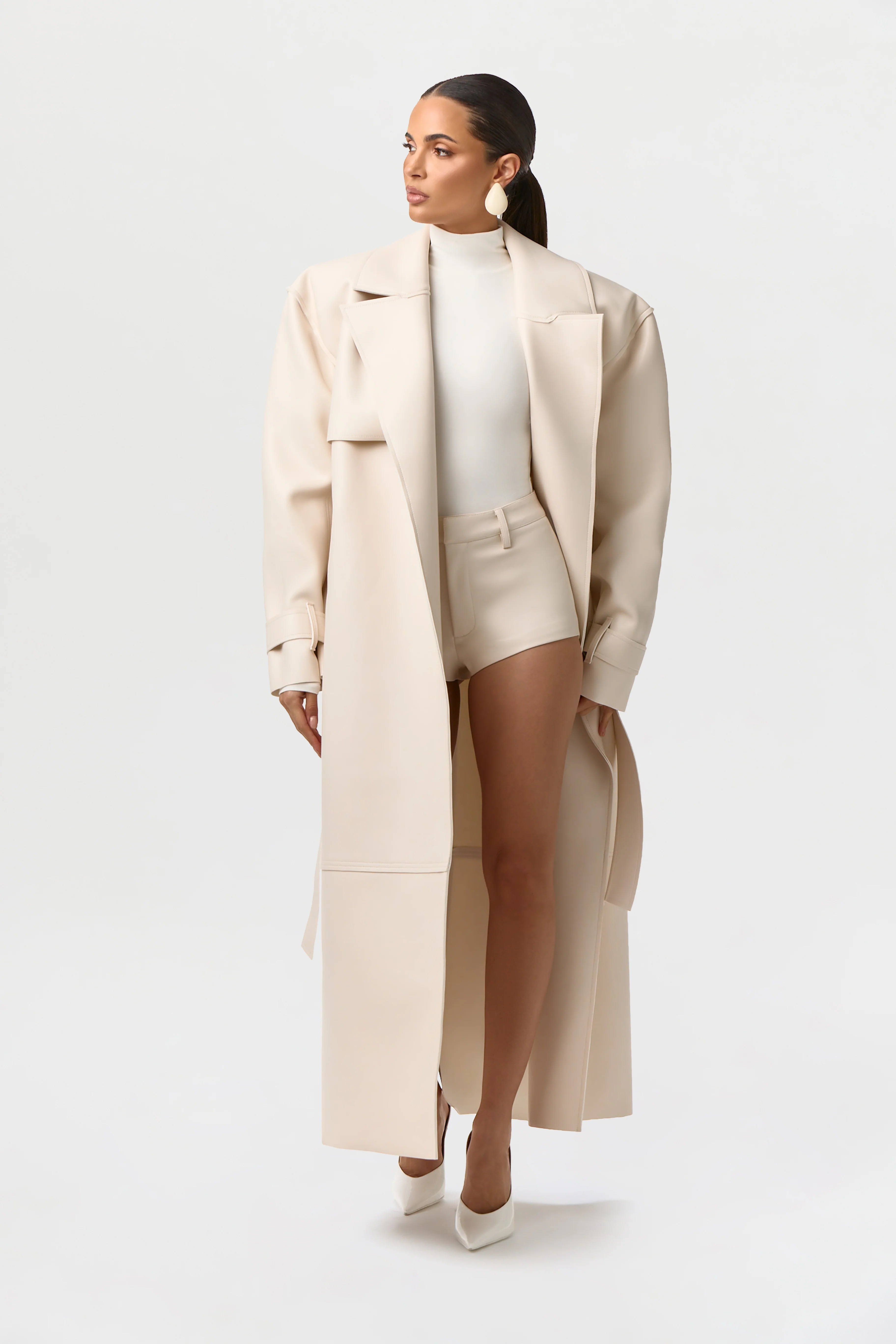 Vegan Leather Hot Pants - Image 7
