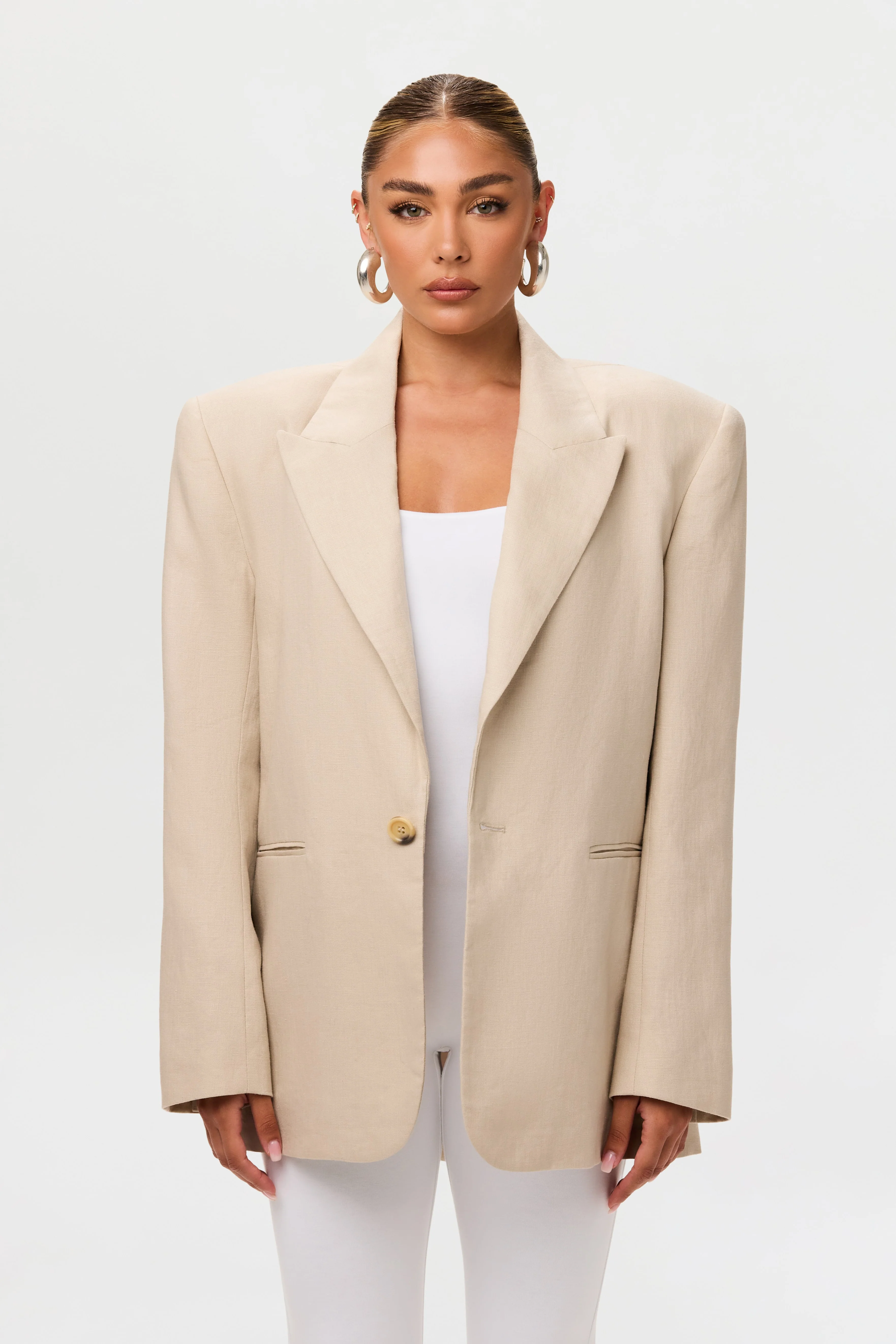 Linen Suited Blazer - Image 8