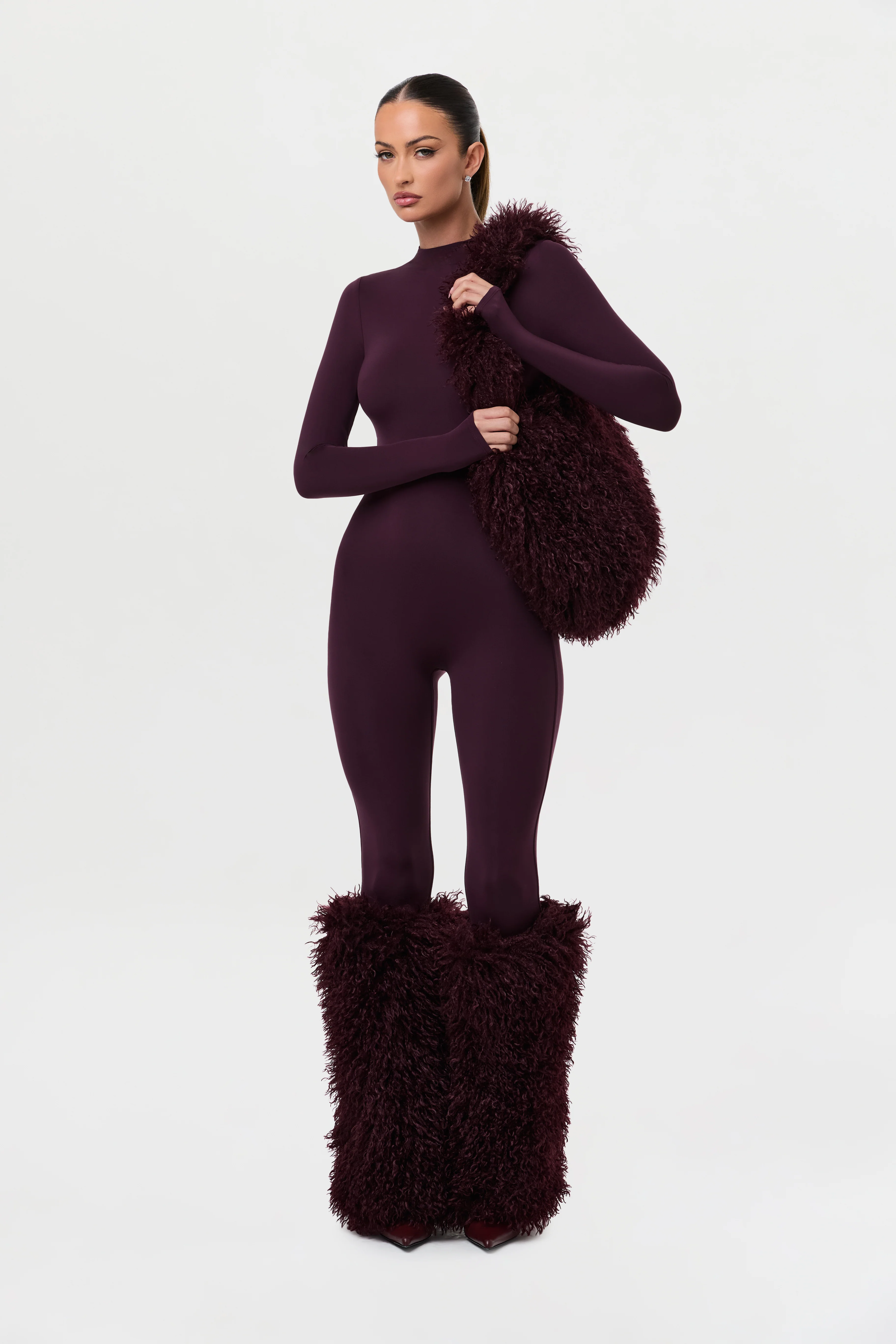 Faux Fur Plush Leg Warmers - Image 3