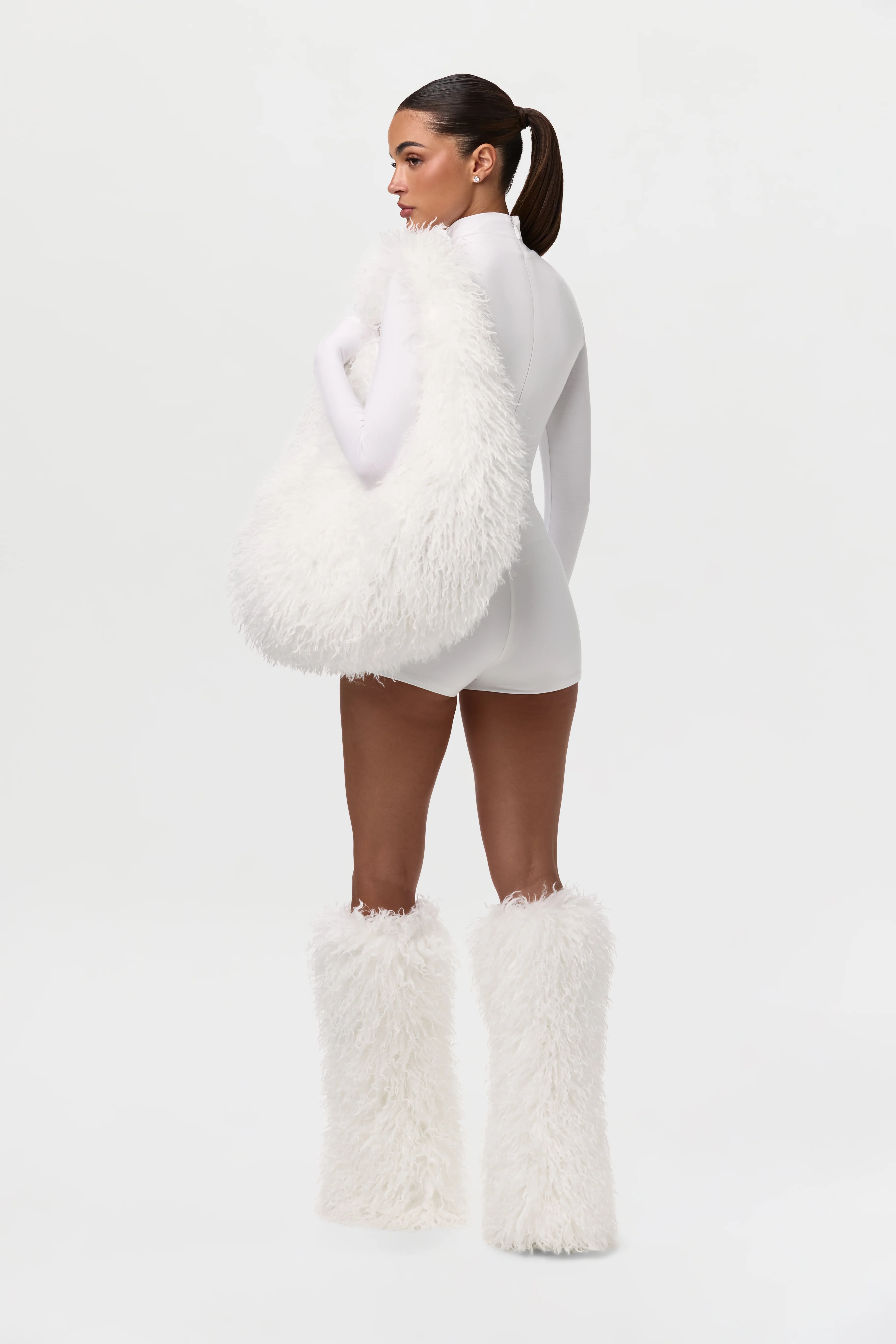Faux Fur Plush Shoulder Bag - Image 20