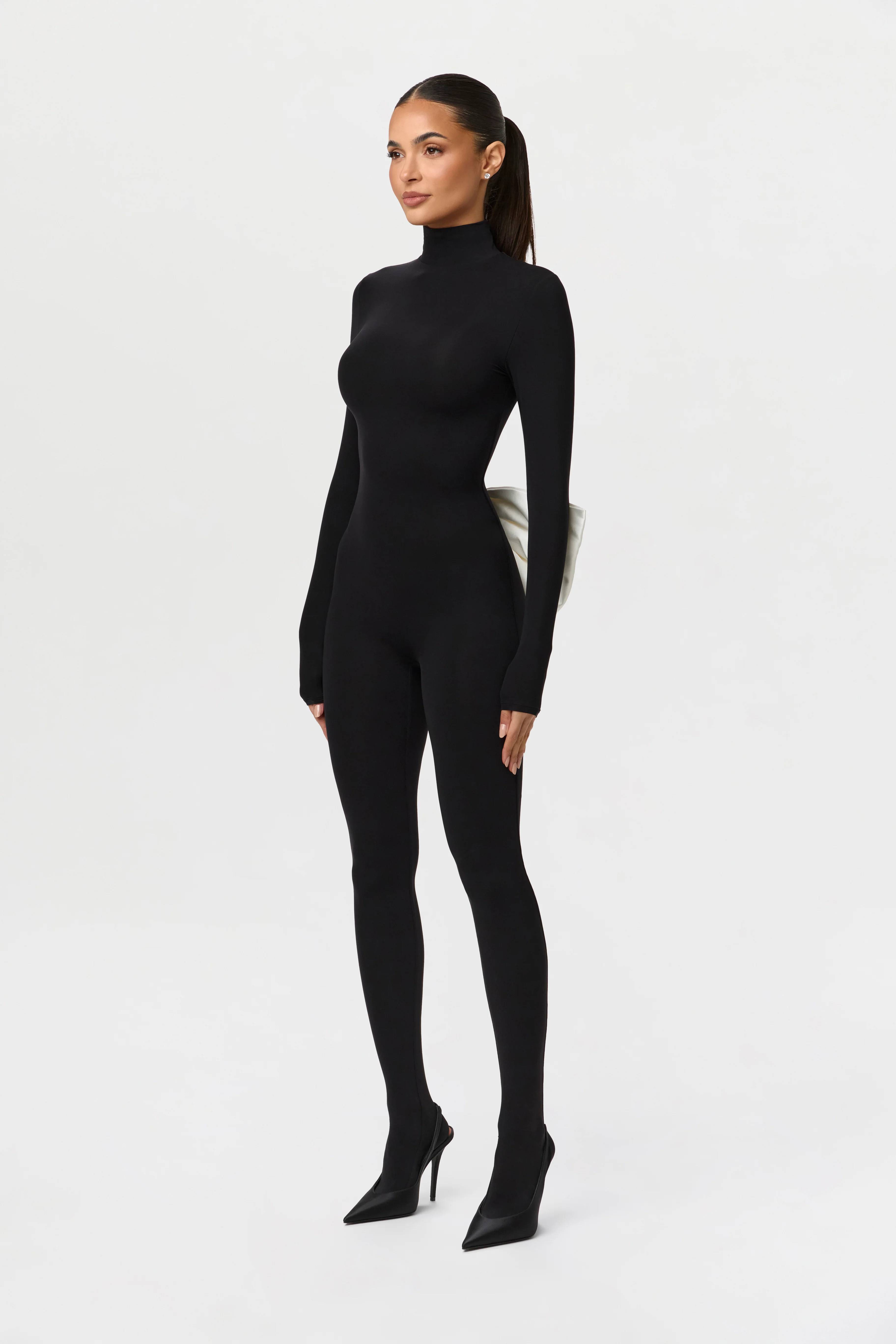 Naked Closed Toe Bow Jumpsuit - Image 4