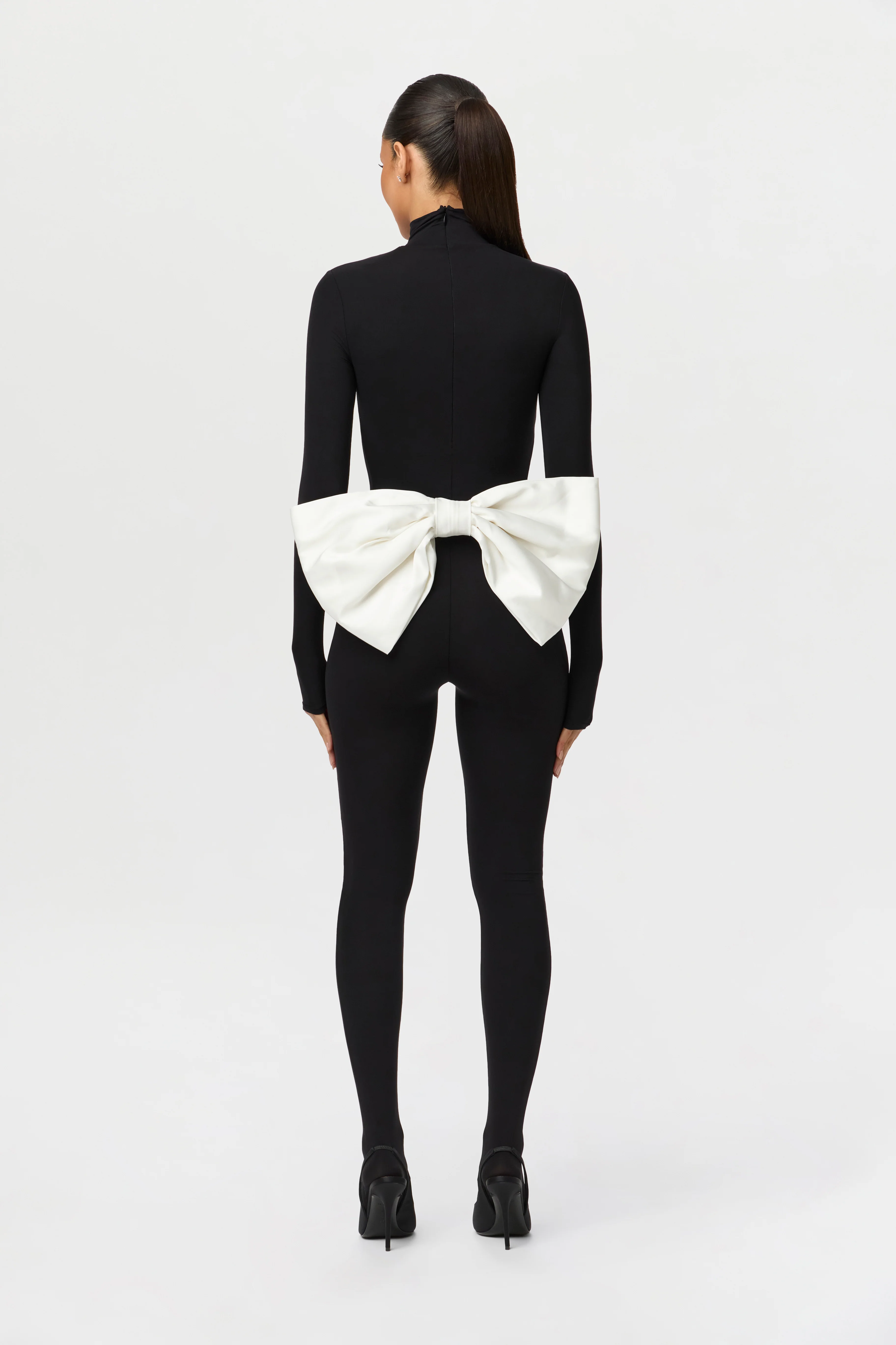 Naked Closed Toe Bow Jumpsuit - Image 5