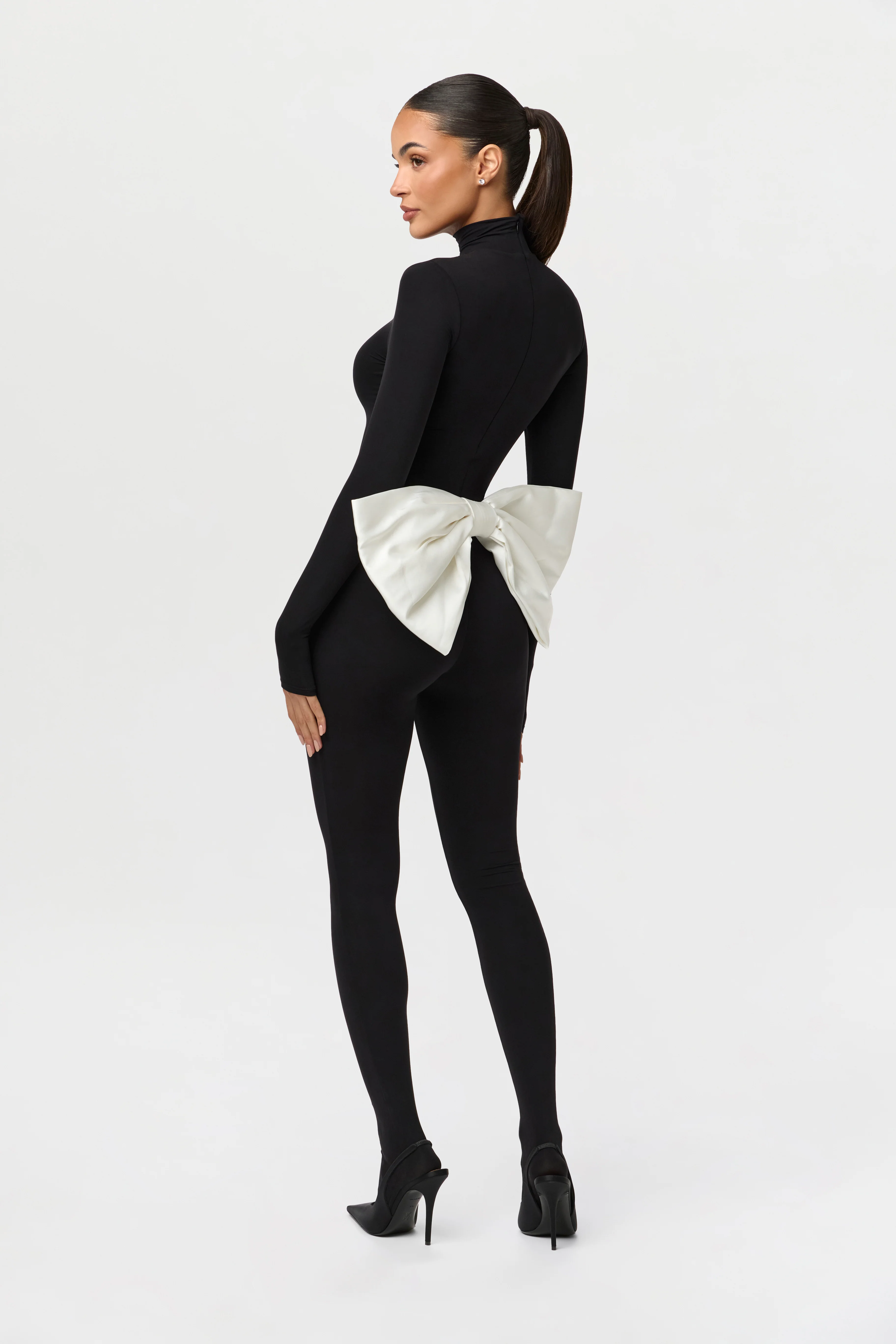 Naked Closed Toe Bow Jumpsuit - Image 6