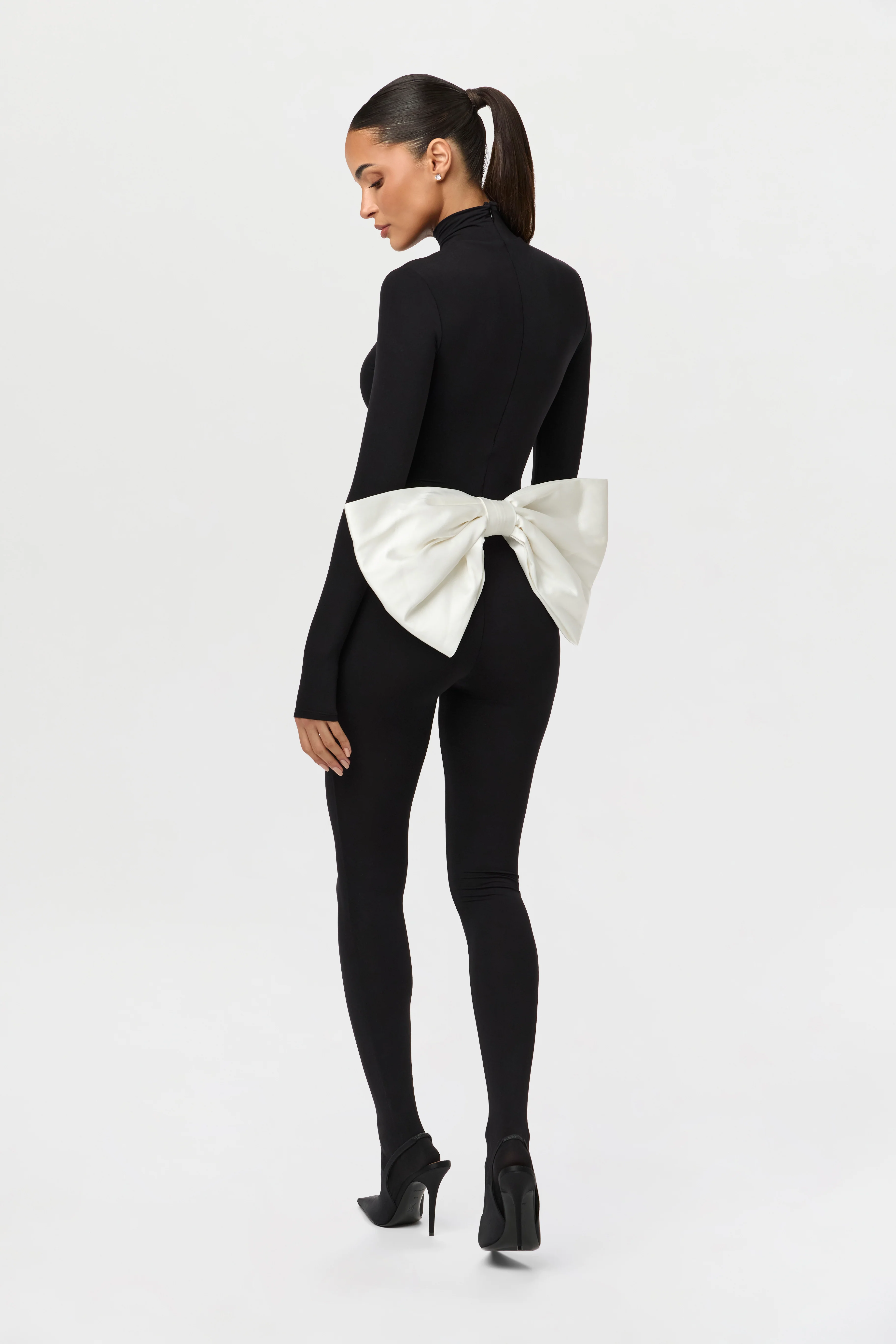Naked Closed Toe Bow Jumpsuit - Image 7