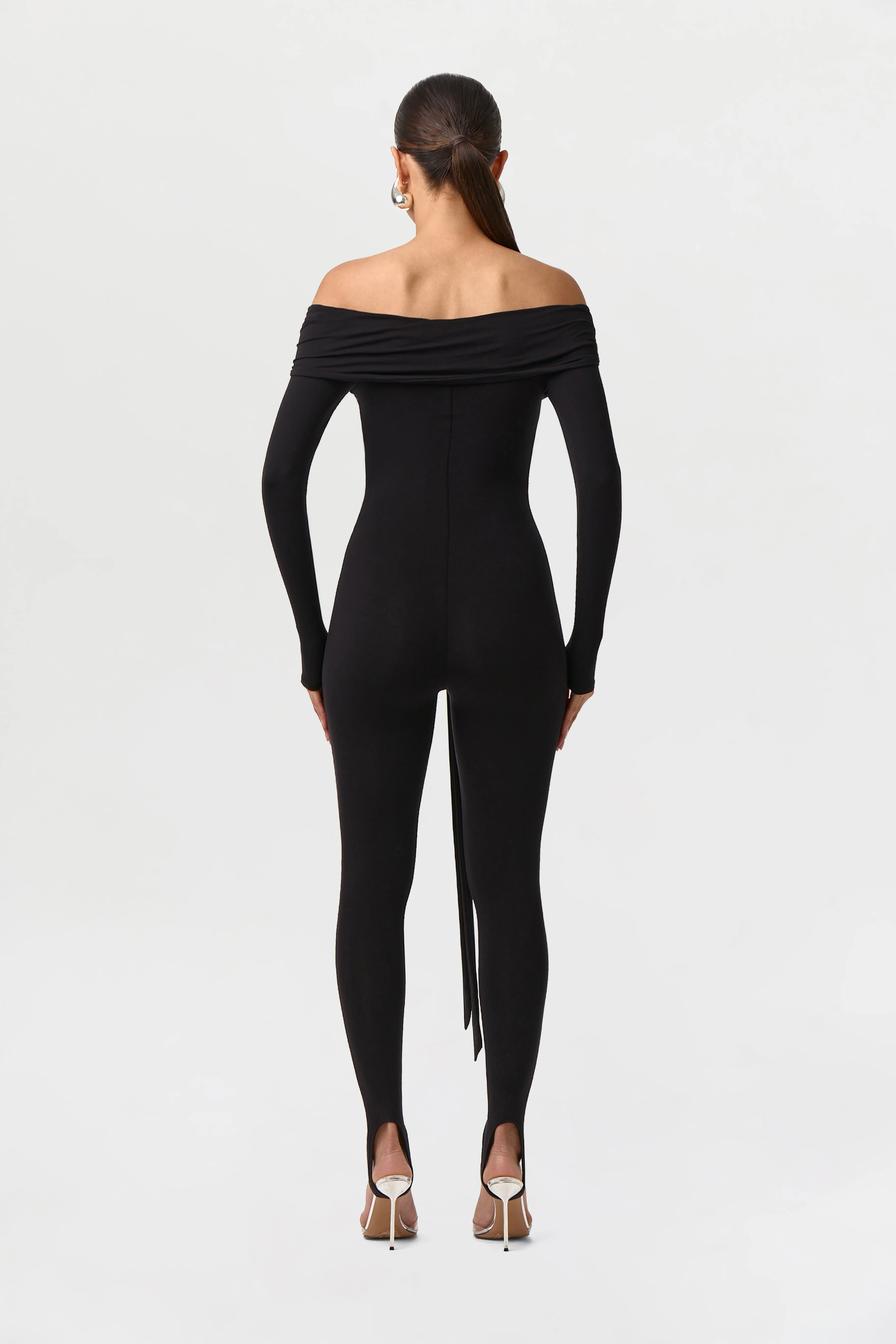 Naked Off-Shoulder Tie Jumpsuit Petite - Image 4