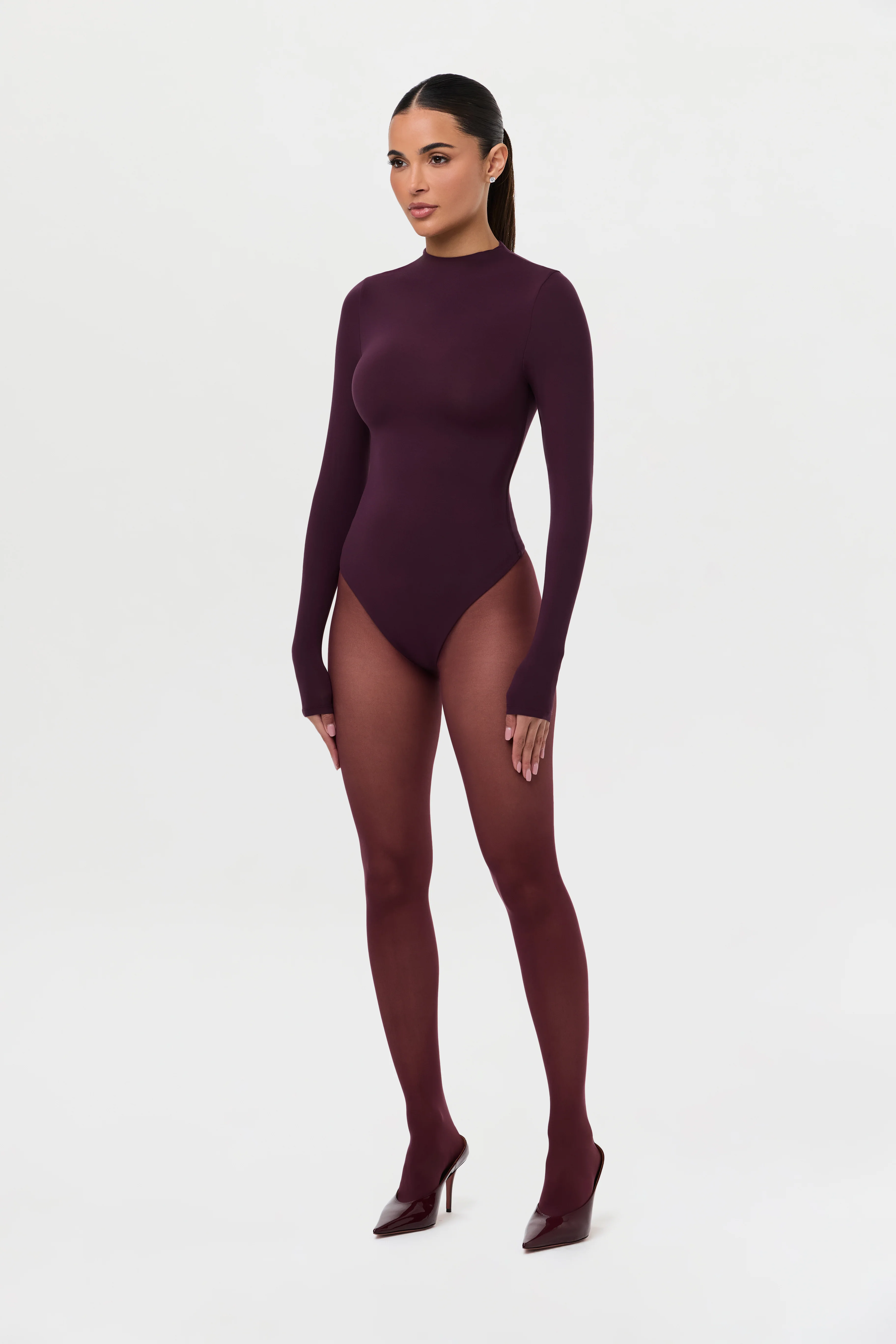 Naked Mock Neck Bodysuit - Image 17