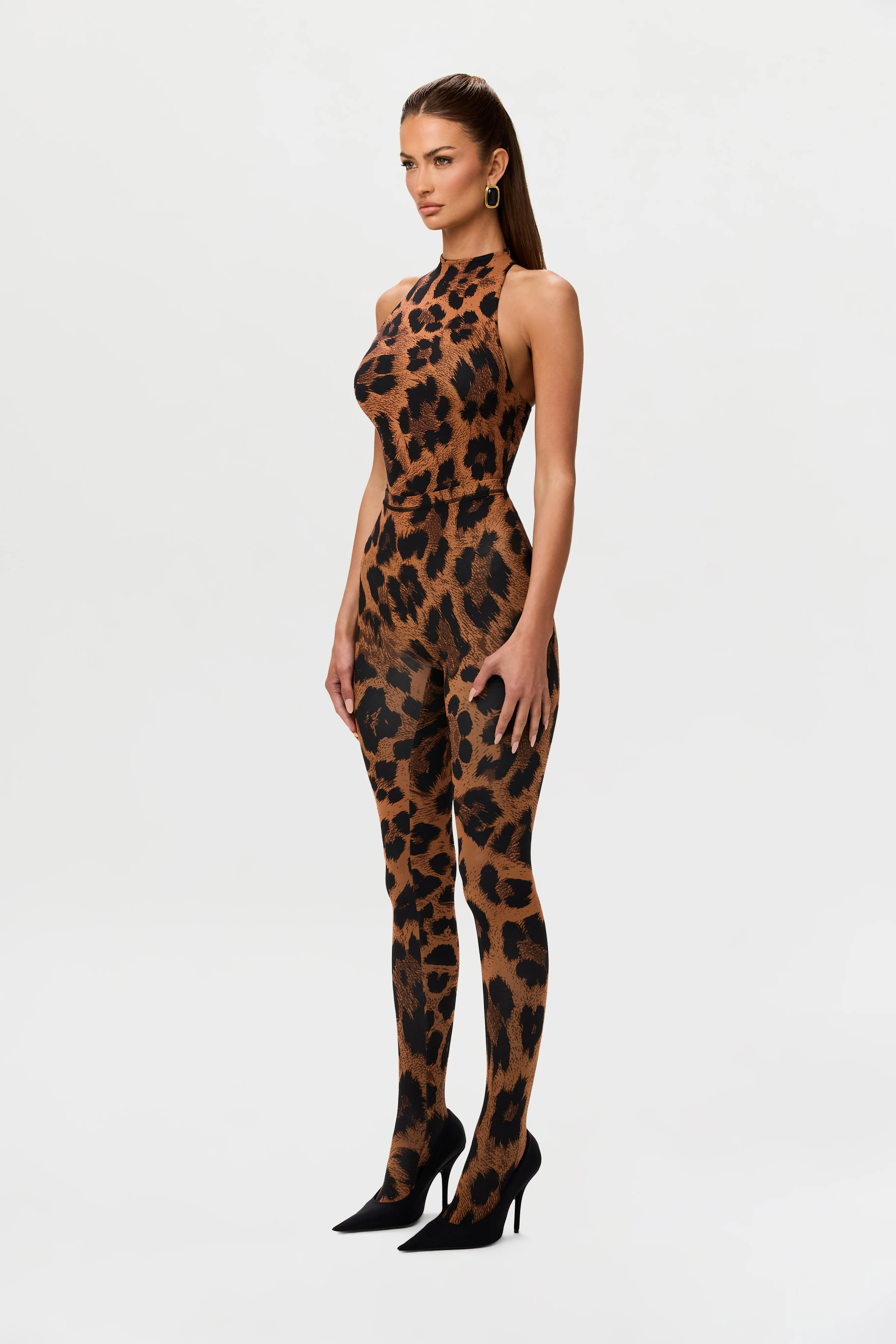 Naked Print Racerback Bodysuit - Image 7