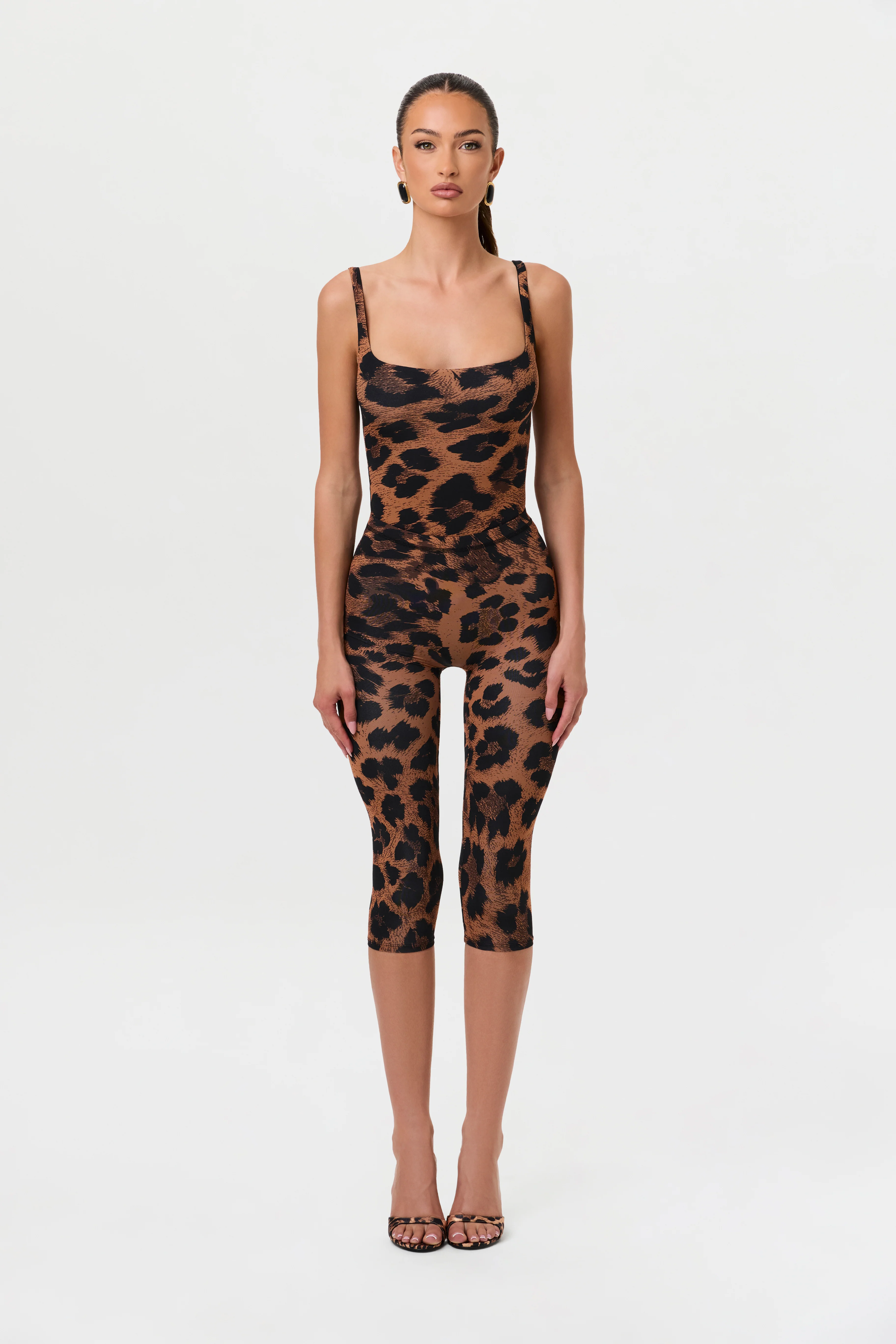 Naked Print Capri Leggings - Image 13