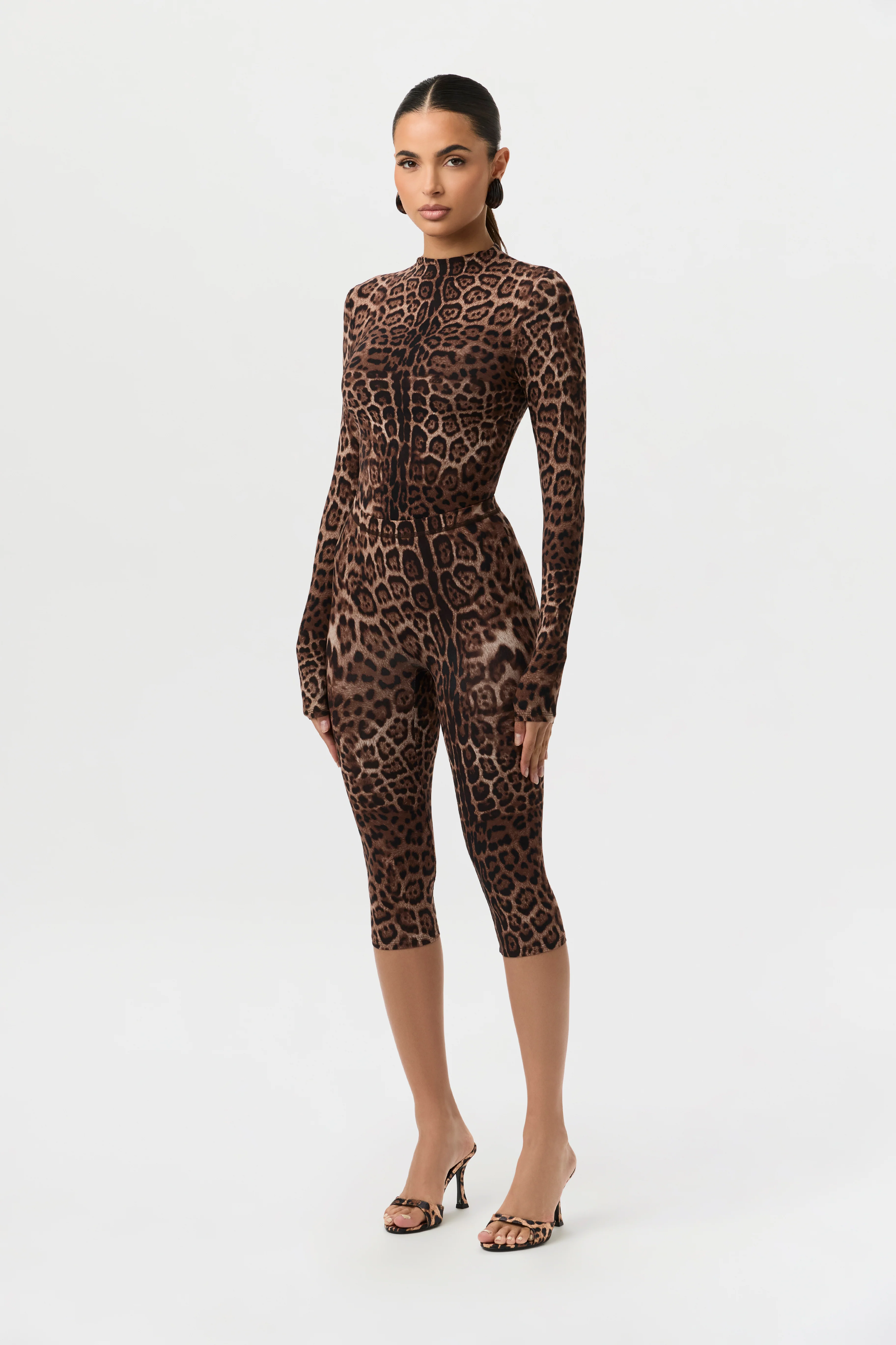 Naked Print Capri Leggings - Image 5