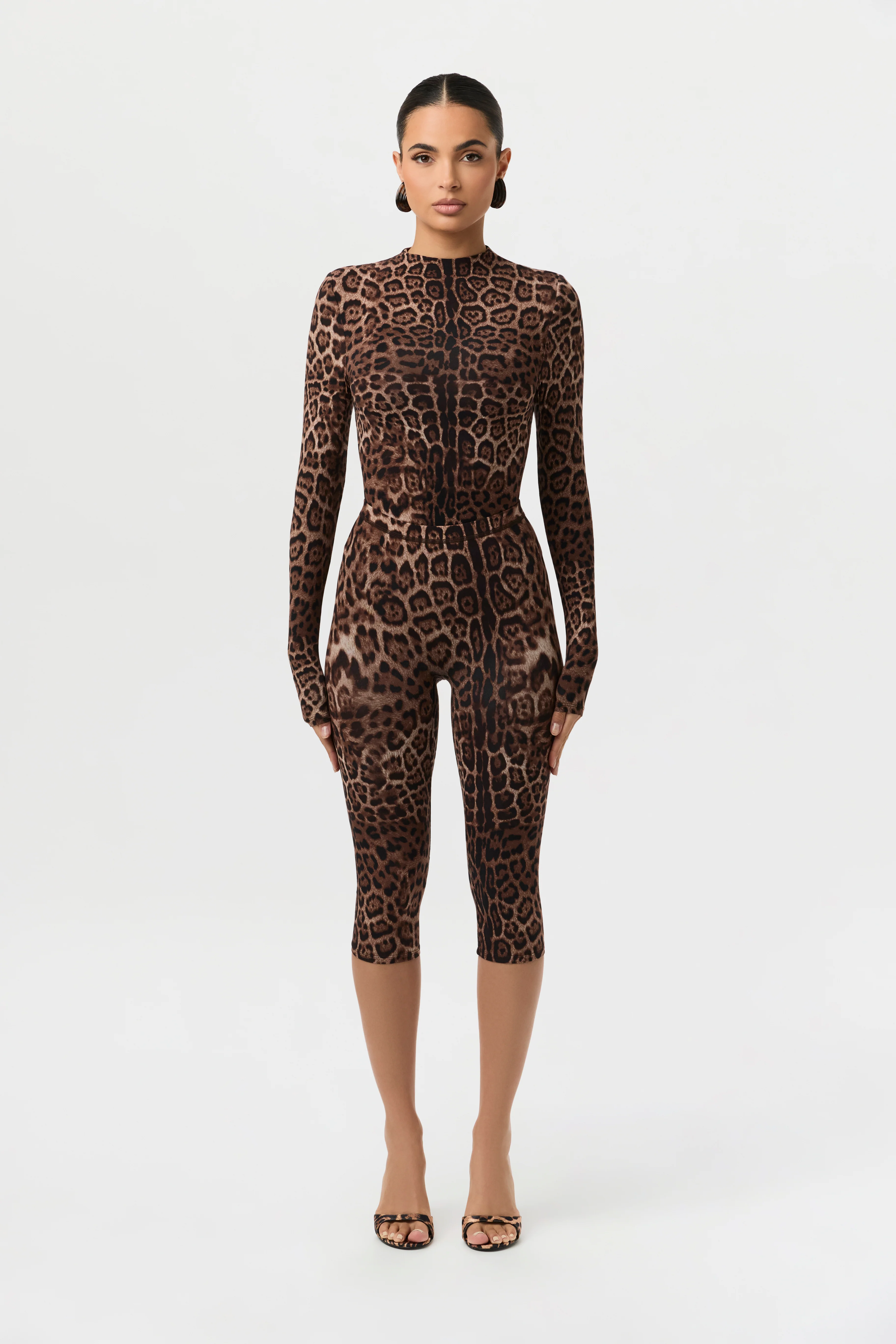 Naked Print Capri Leggings - Image 6