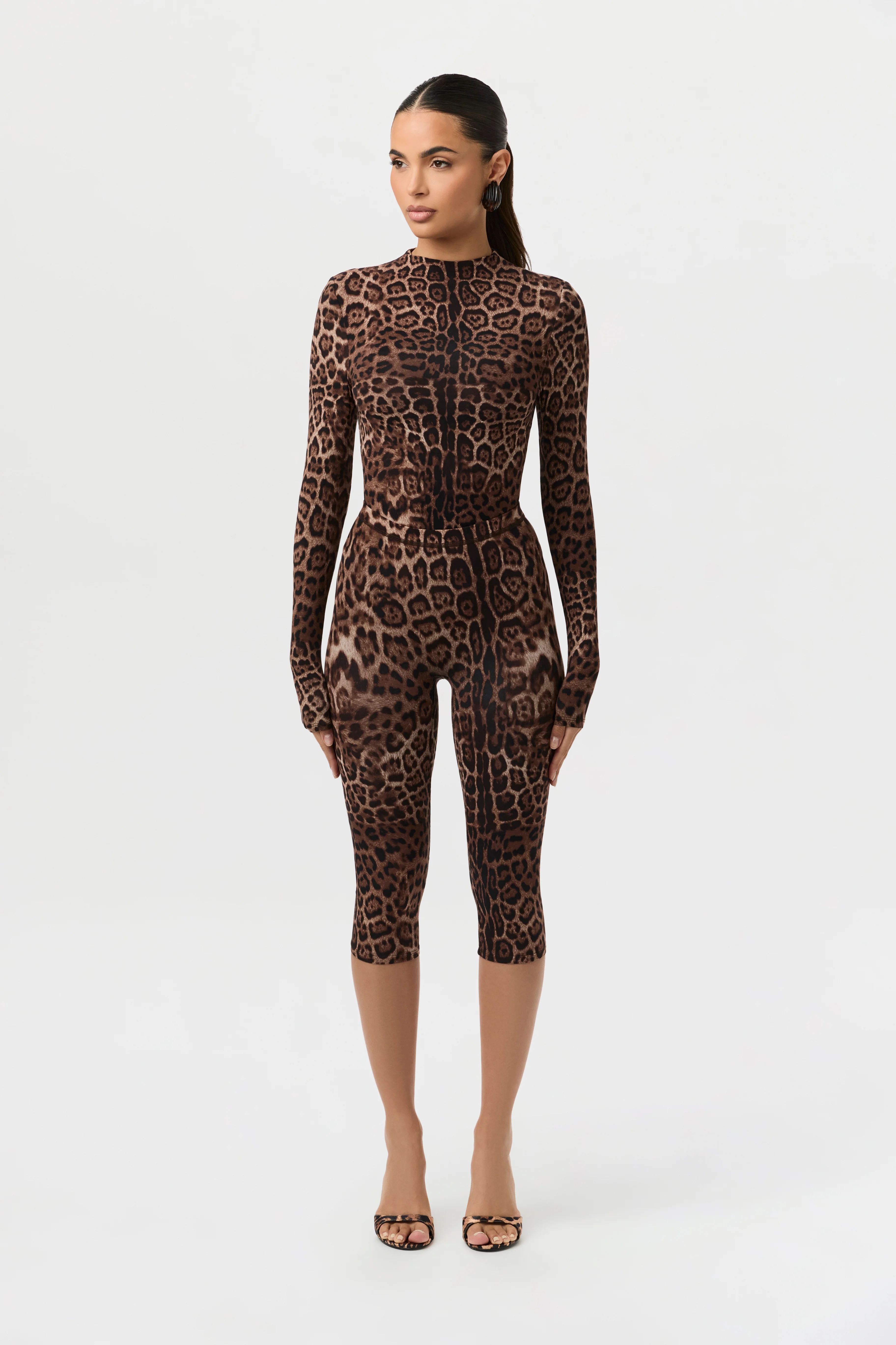 Naked Print Capri Leggings - Image 7
