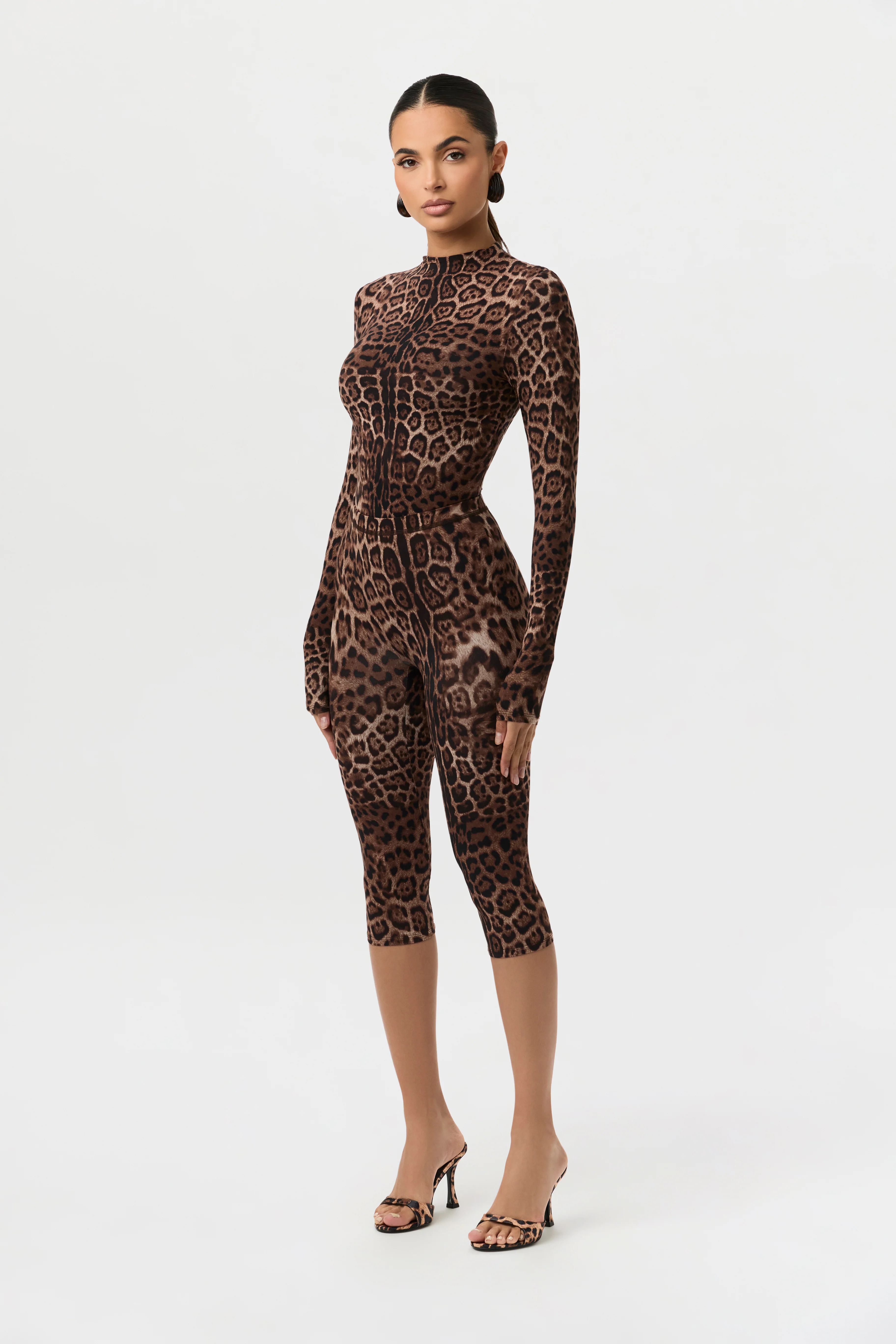 Naked Print Capri Leggings - Image 8