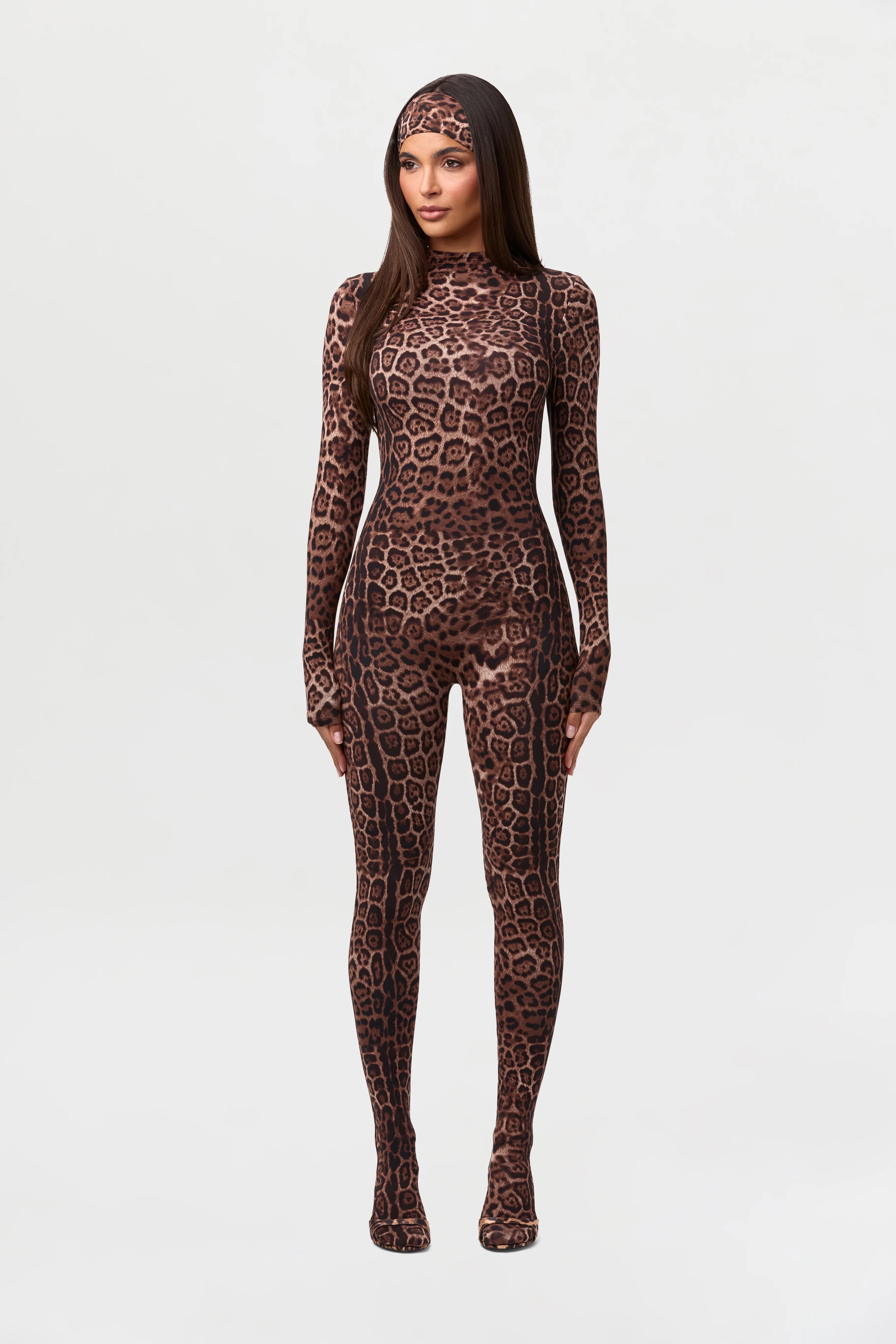 Naked Print Closed Toe Jumpsuit Petite - Image 17