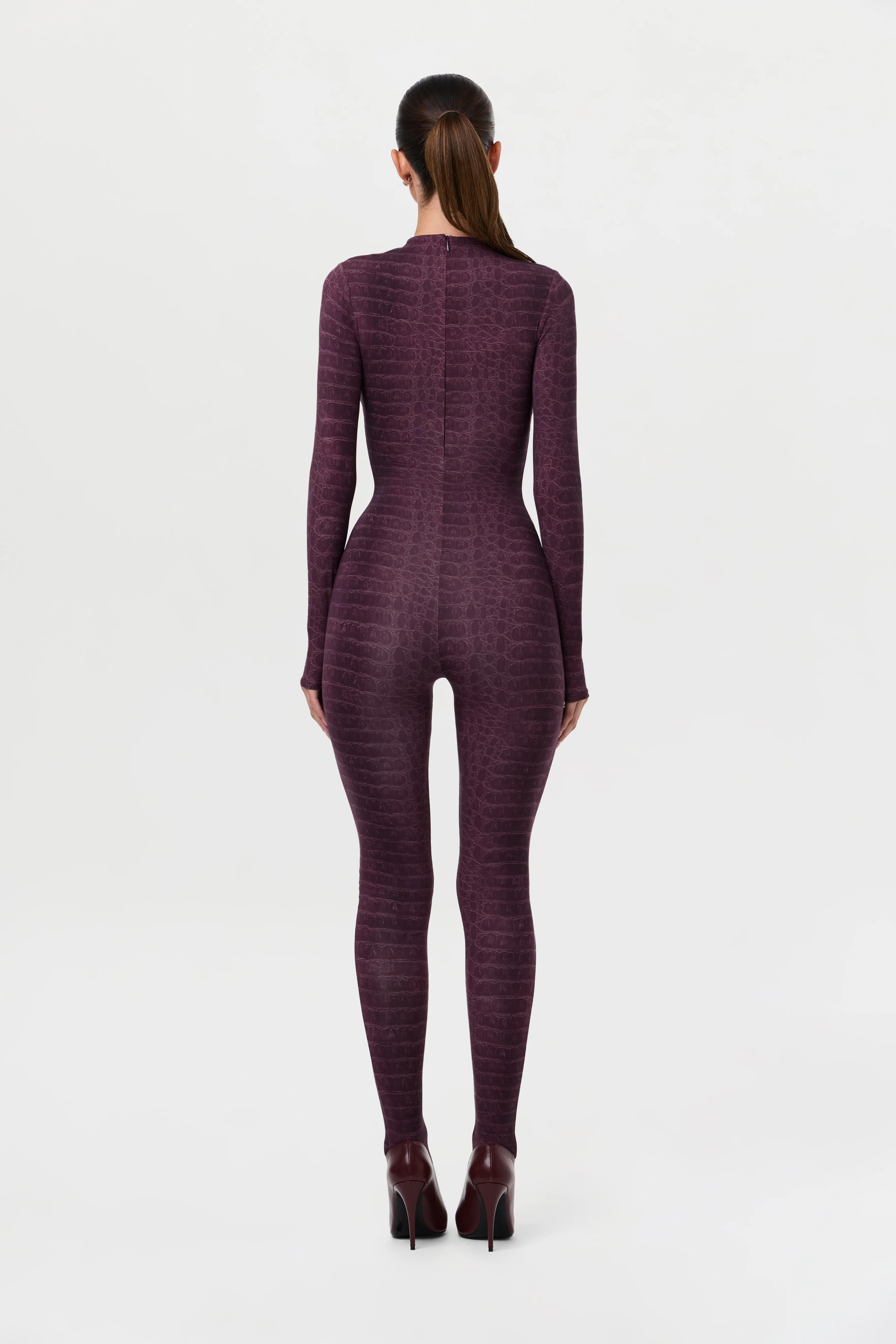Naked Print Closed Toe Jumpsuit Petite - Image 30