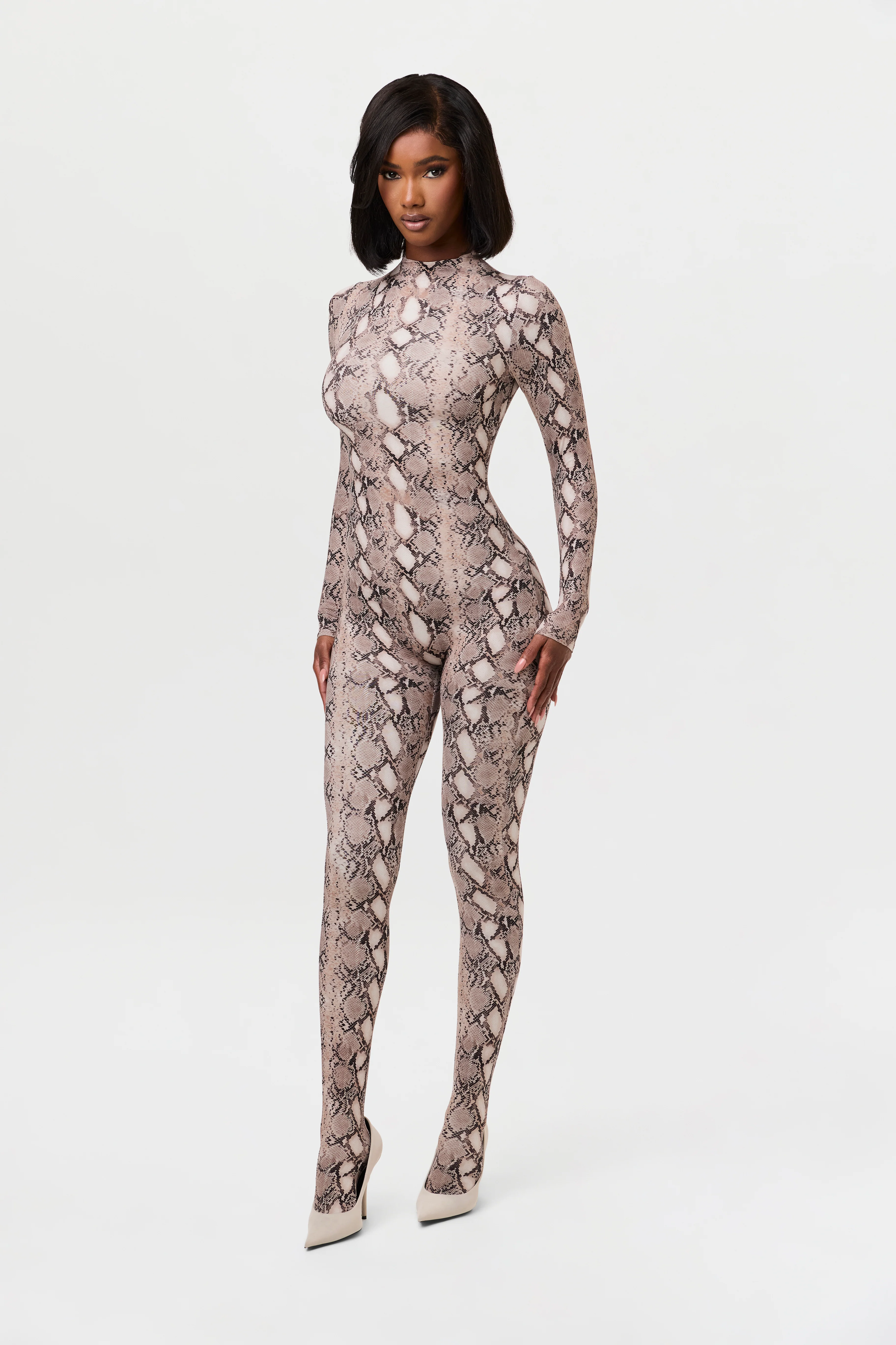 Naked Print Closed Toe Jumpsuit - Image 26