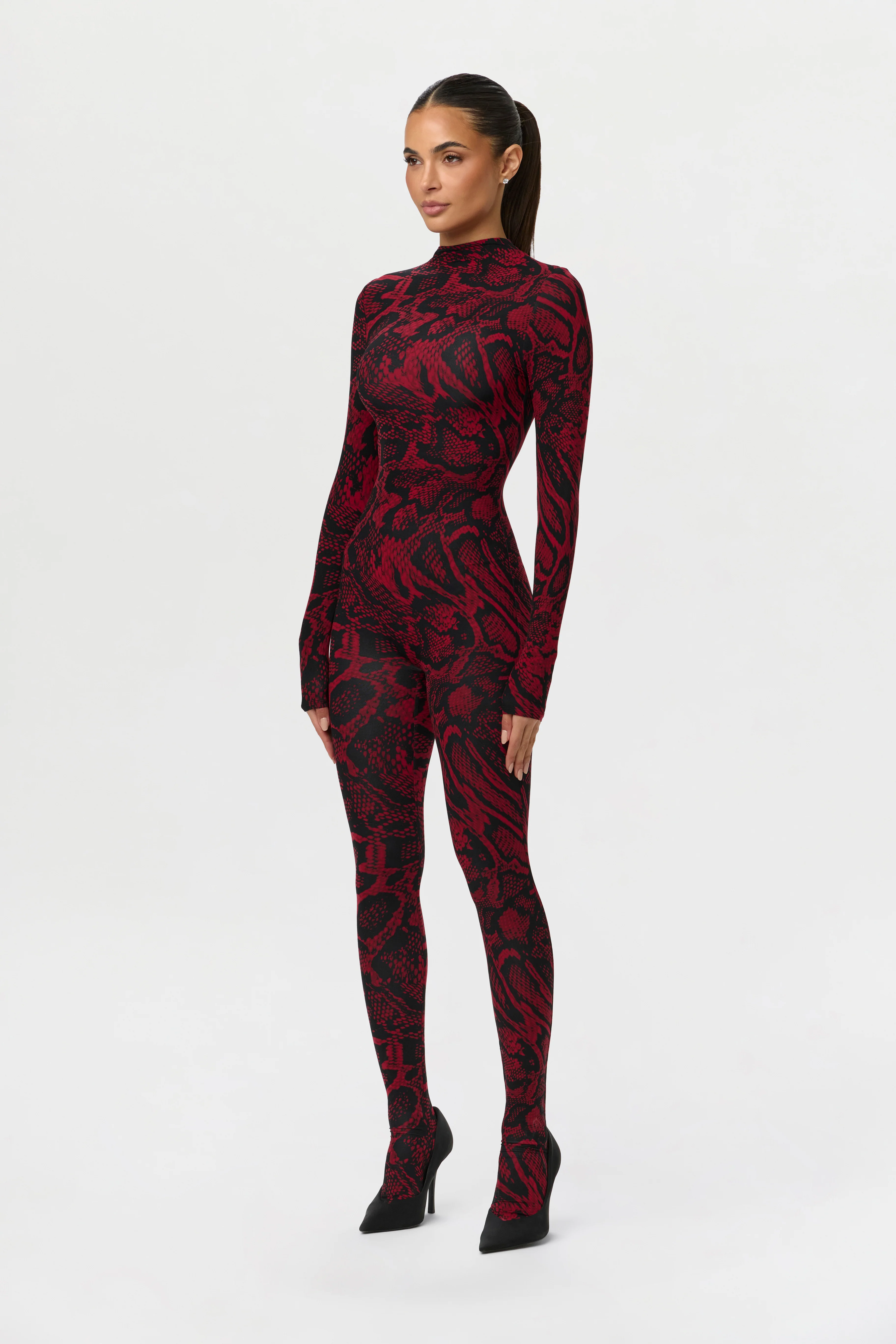 Naked Print Closed Toe Jumpsuit - Image 3