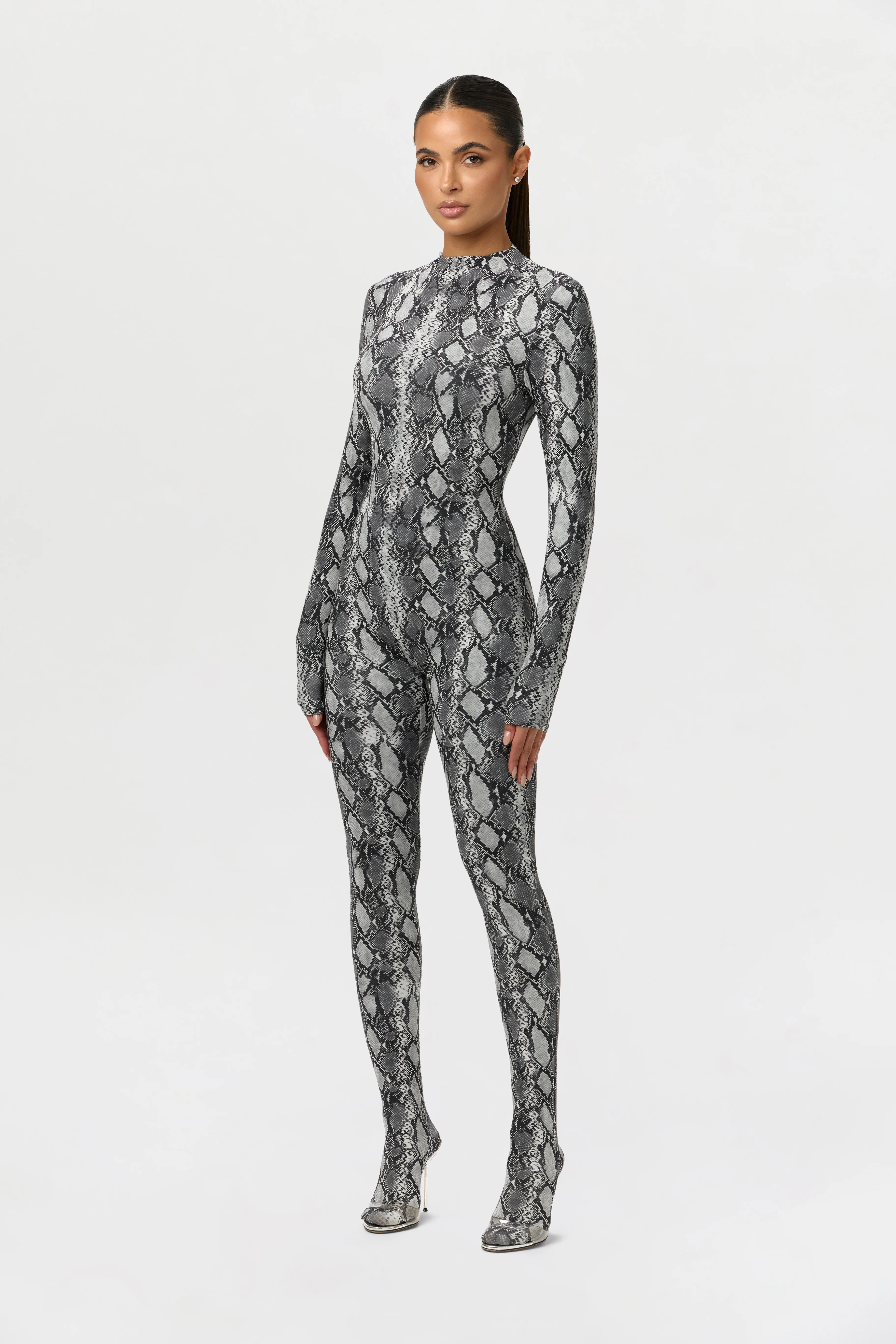 Naked Print Closed Toe Jumpsuit - Image 5