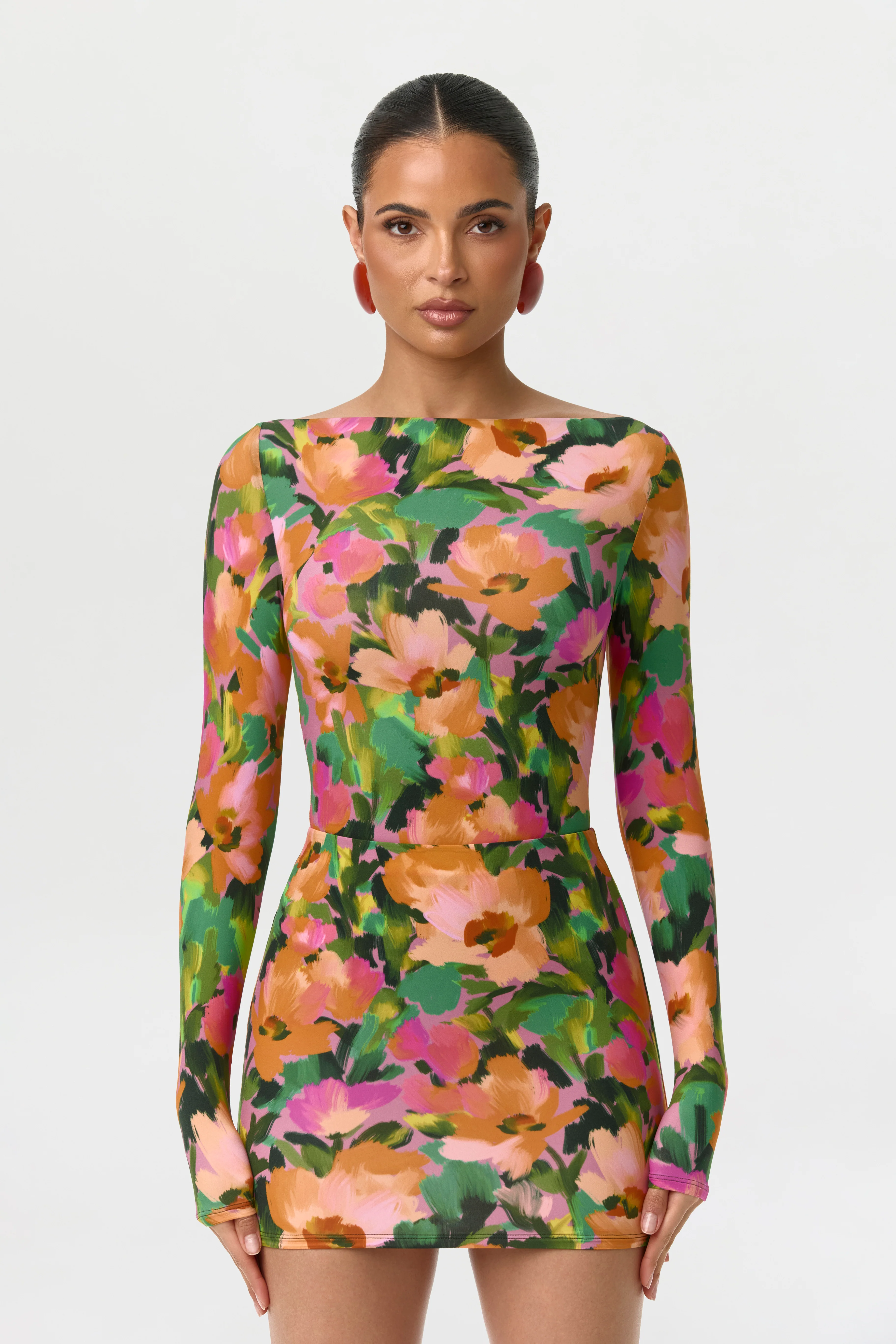 Naked Print Mini Skirt - Image 2